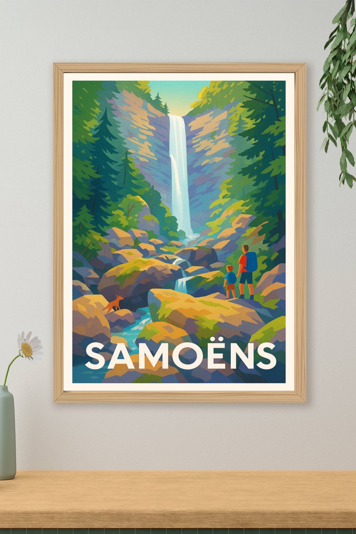 Affiche Samoëns — Nature et randonnée au cœur des Alpes · poster d'art de Samoëns