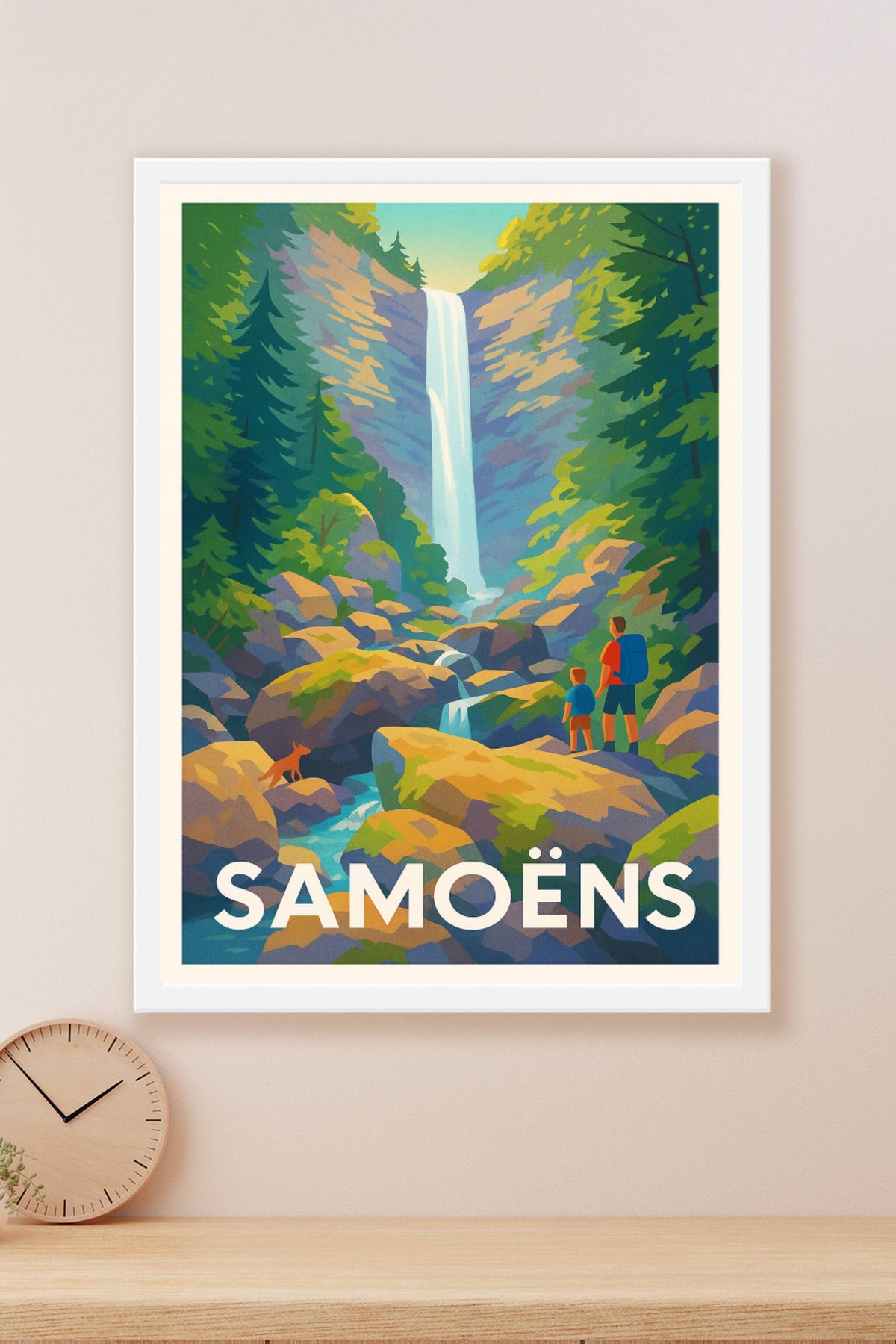 Affiche Samoëns — Nature et randonnée au cœur des Alpes · poster d'art de Samoëns