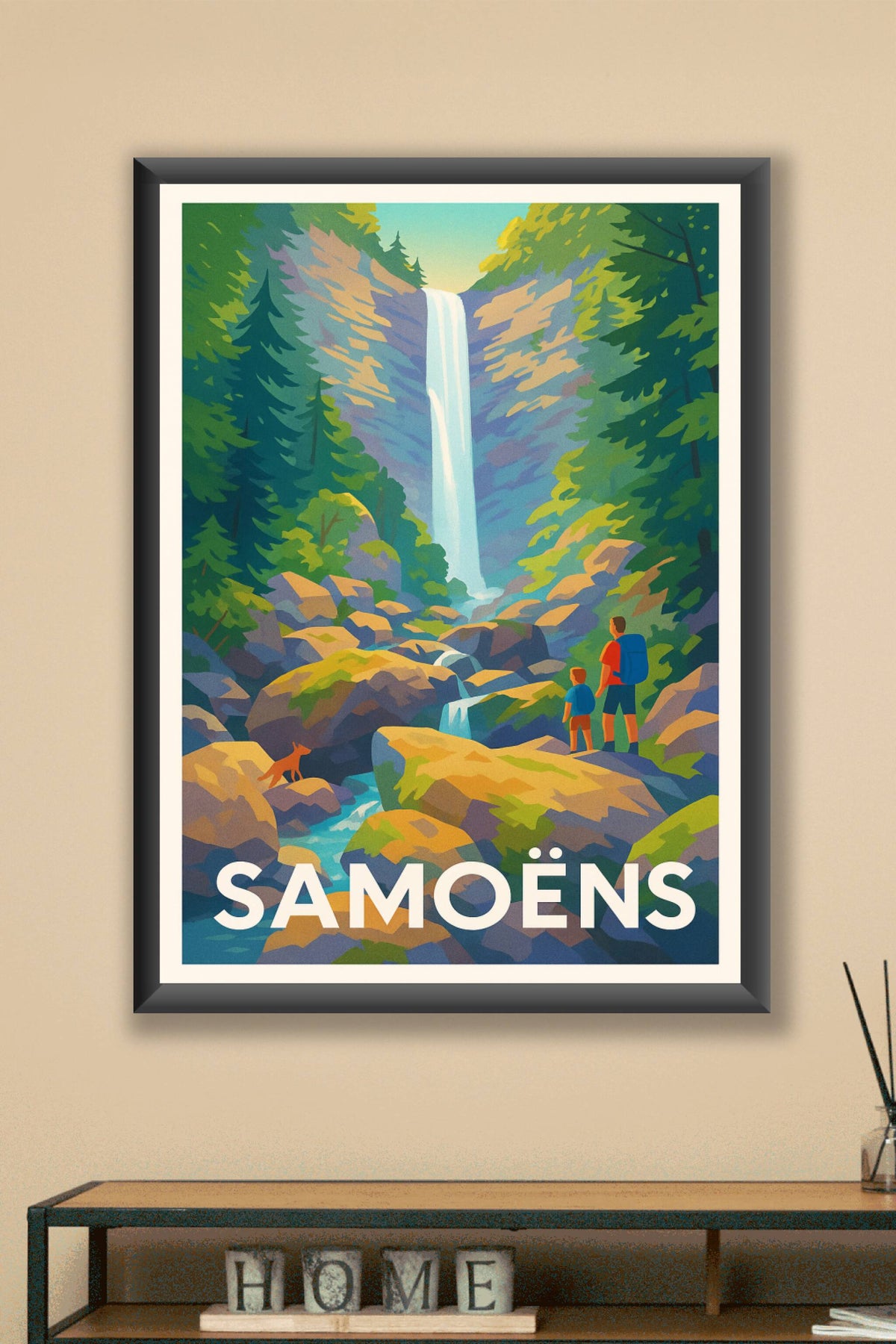 Affiche Samoëns — Nature et randonnée au cœur des Alpes · poster d'art de Samoëns