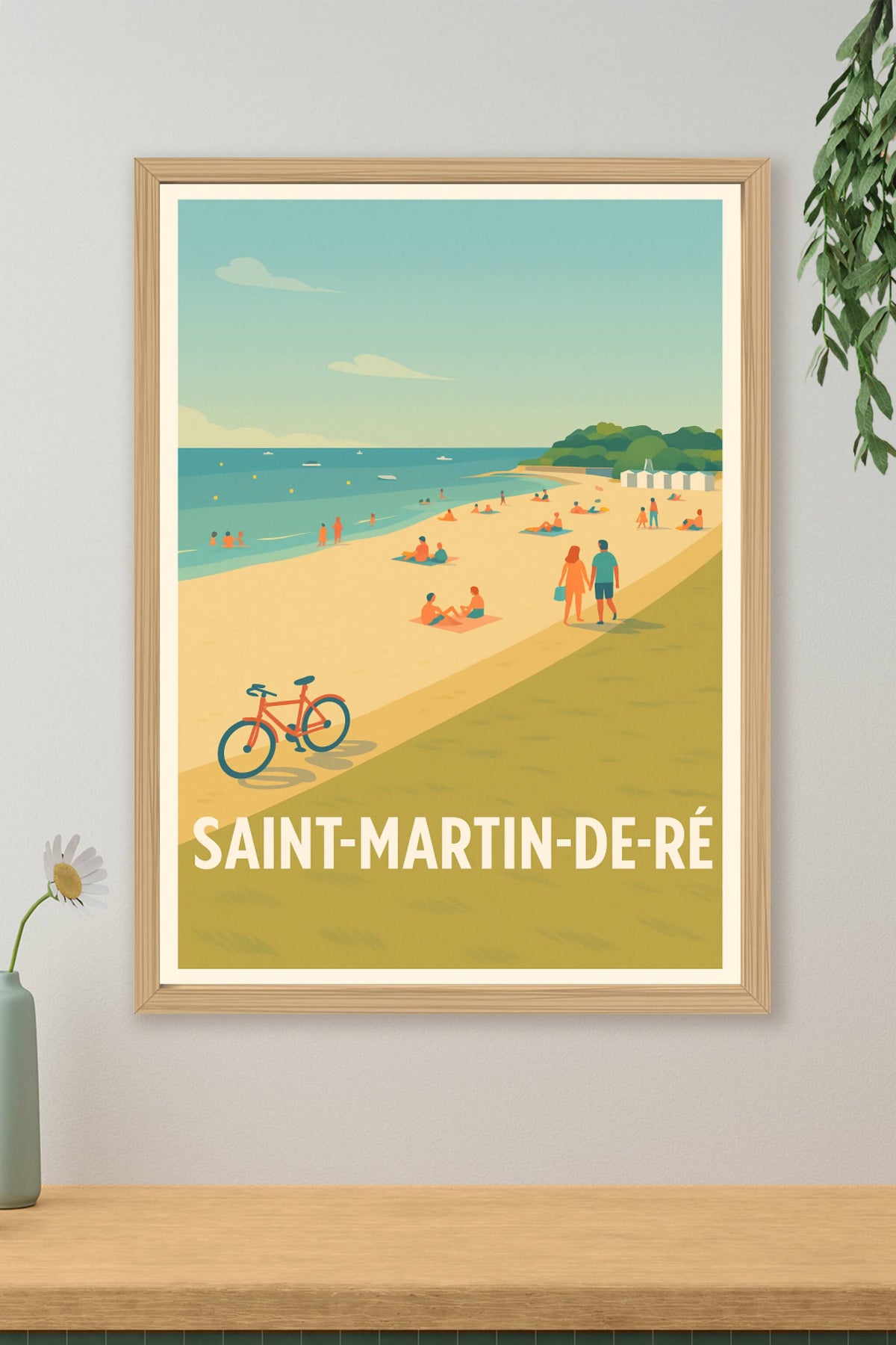Affiche Saint-Martin-de-Ré — Douceur de vivre en bord de mer · poster d'art de Saint-Martin-de-Ré