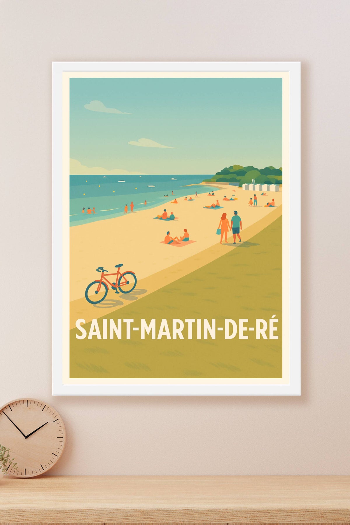 Affiche Saint-Martin-de-Ré — Douceur de vivre en bord de mer · poster d'art de Saint-Martin-de-Ré