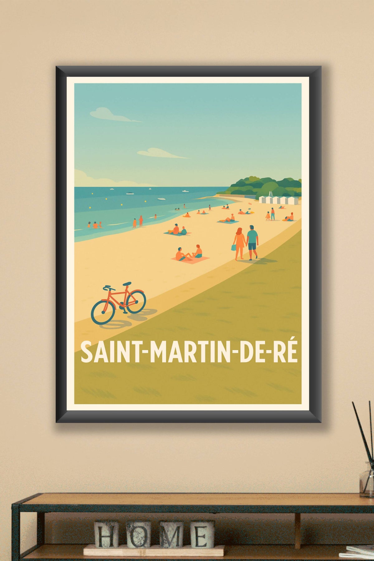 Affiche Saint-Martin-de-Ré — Douceur de vivre en bord de mer · poster d'art de Saint-Martin-de-Ré