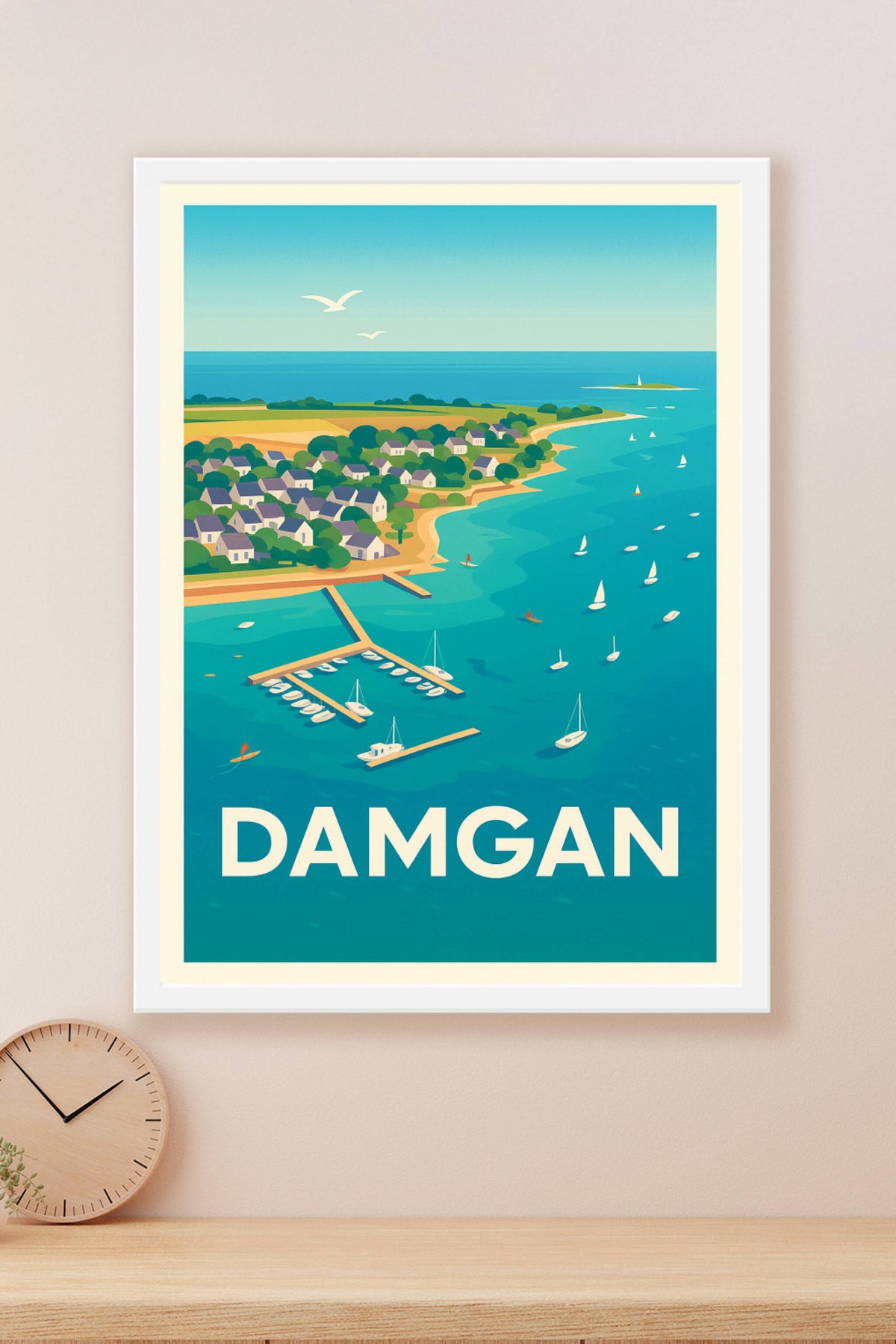 Affiche Damgan — Évasion et sérénité bretonne · poster d'art de Damgan
