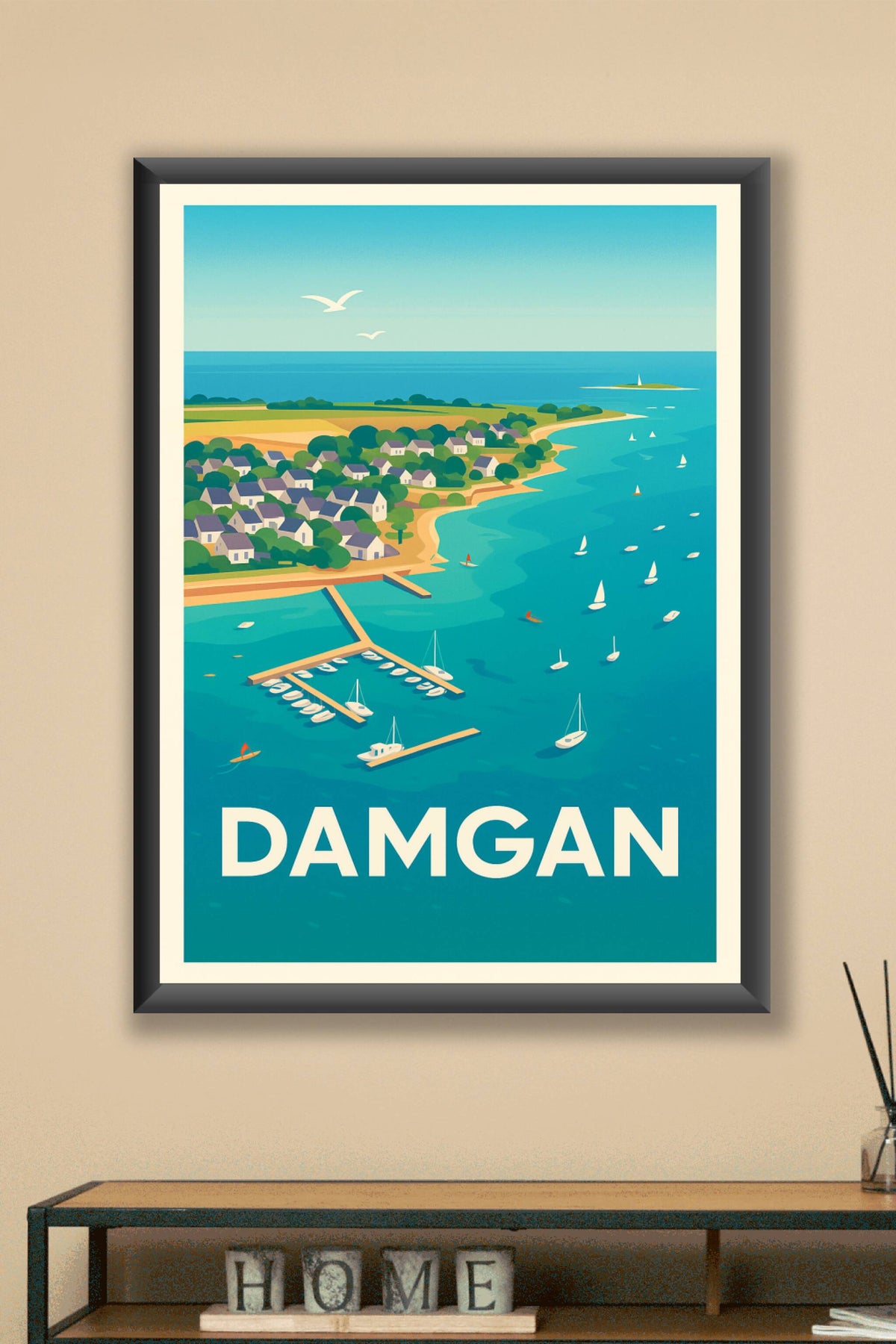 Affiche Damgan — Évasion et sérénité bretonne · poster d'art de Damgan