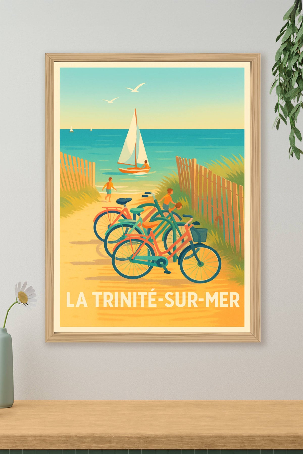Affiche La Trinité-sur-Mer — Escapade Balnéaire en Douceur · poster d'art de La Trinité-sur-Mer