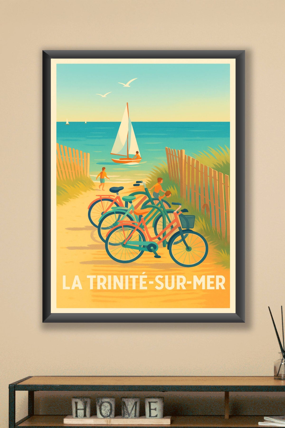 Affiche La Trinité-sur-Mer — Escapade Balnéaire en Douceur · poster d'art de La Trinité-sur-Mer