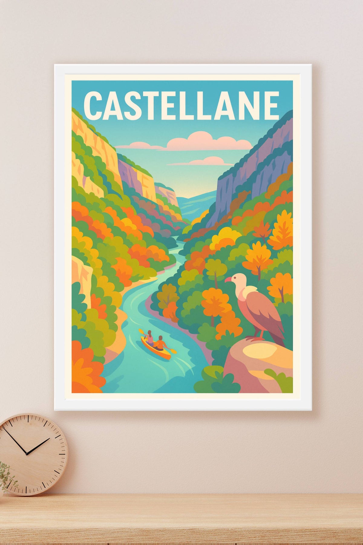 Affiche Castellane — L'aventure au cœur des gorges · poster d'art de Castellane