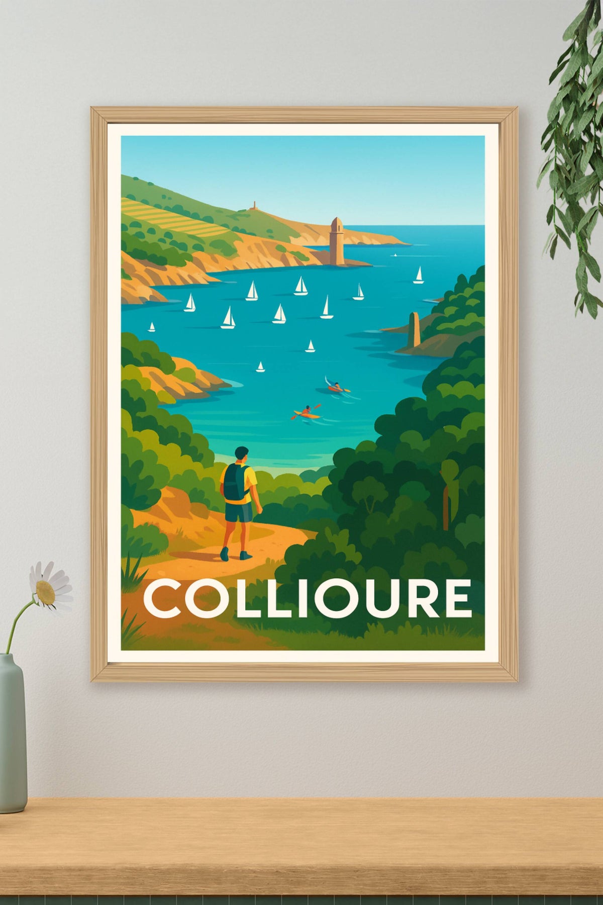 Affiche Collioure — Évasion et sérénité en Méditerranée · poster d'art de Collioure