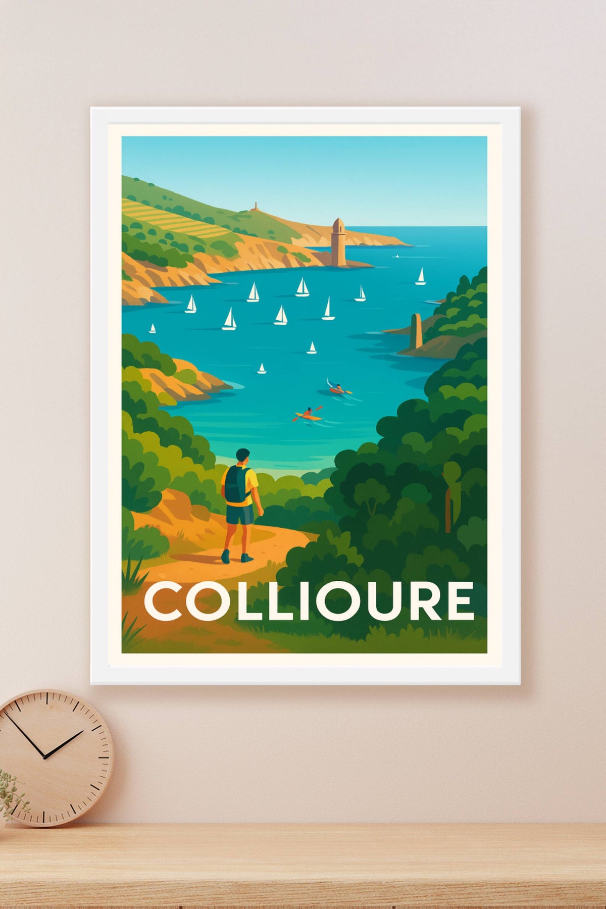 Affiche Collioure — Évasion et sérénité en Méditerranée · poster d'art de Collioure