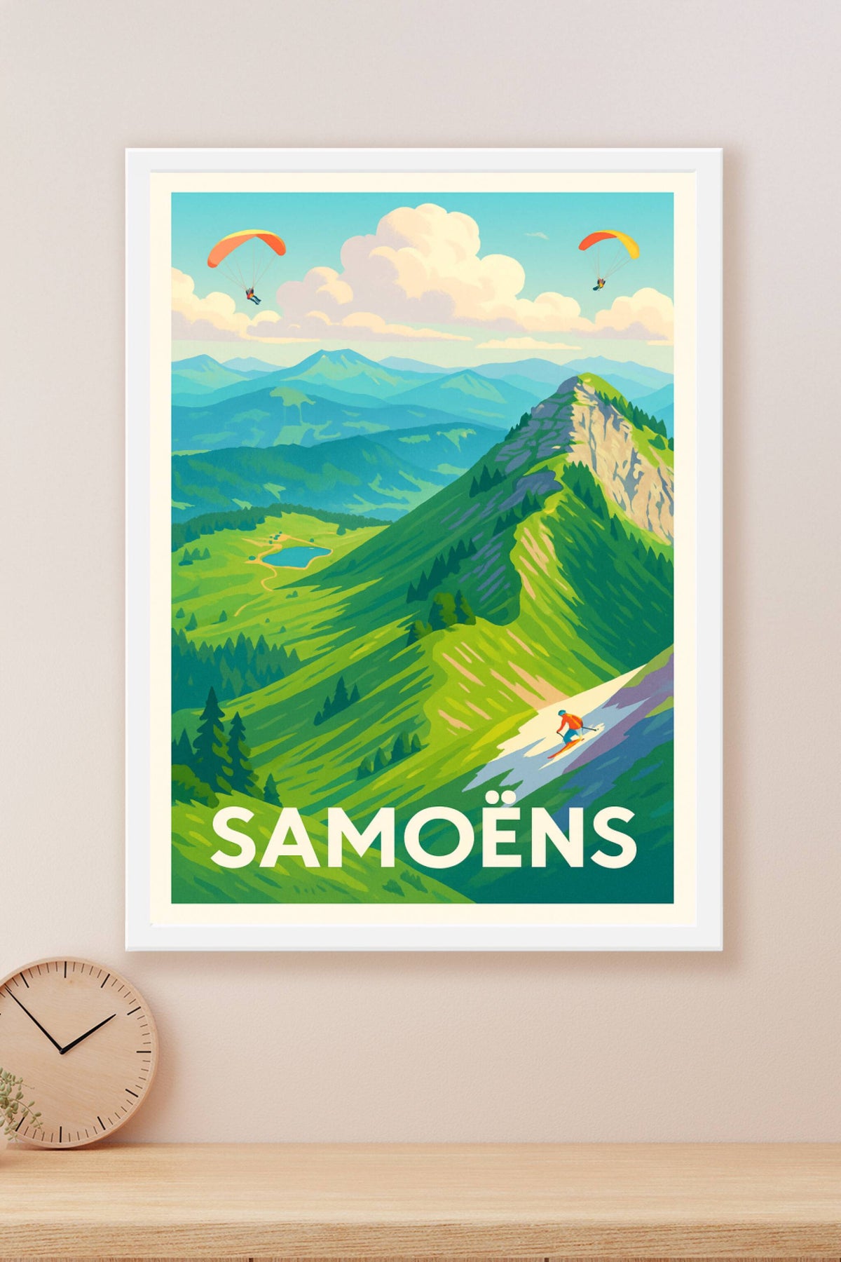 Affiche Samoëns — Évasion alpine et sensations fortes · poster d'art de Samoëns