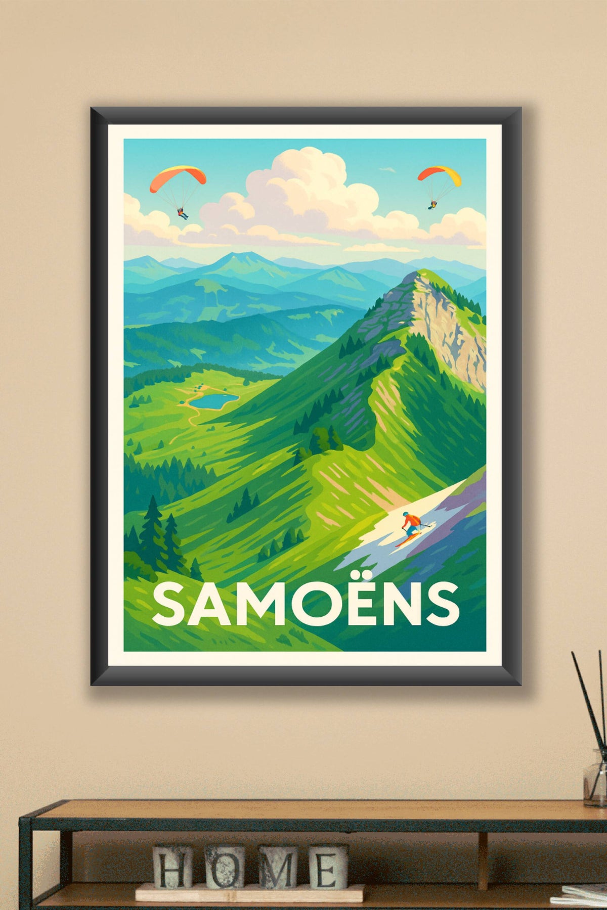Affiche Samoëns — Évasion alpine et sensations fortes · poster d'art de Samoëns