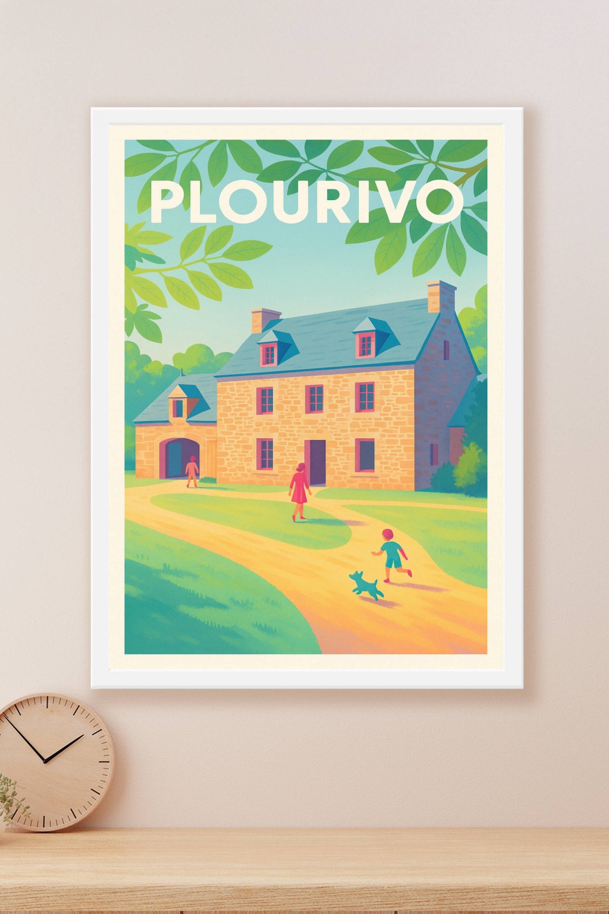 Affiche Plourivo — Douceur de Vie Bretonne · poster d'art de Plourivo