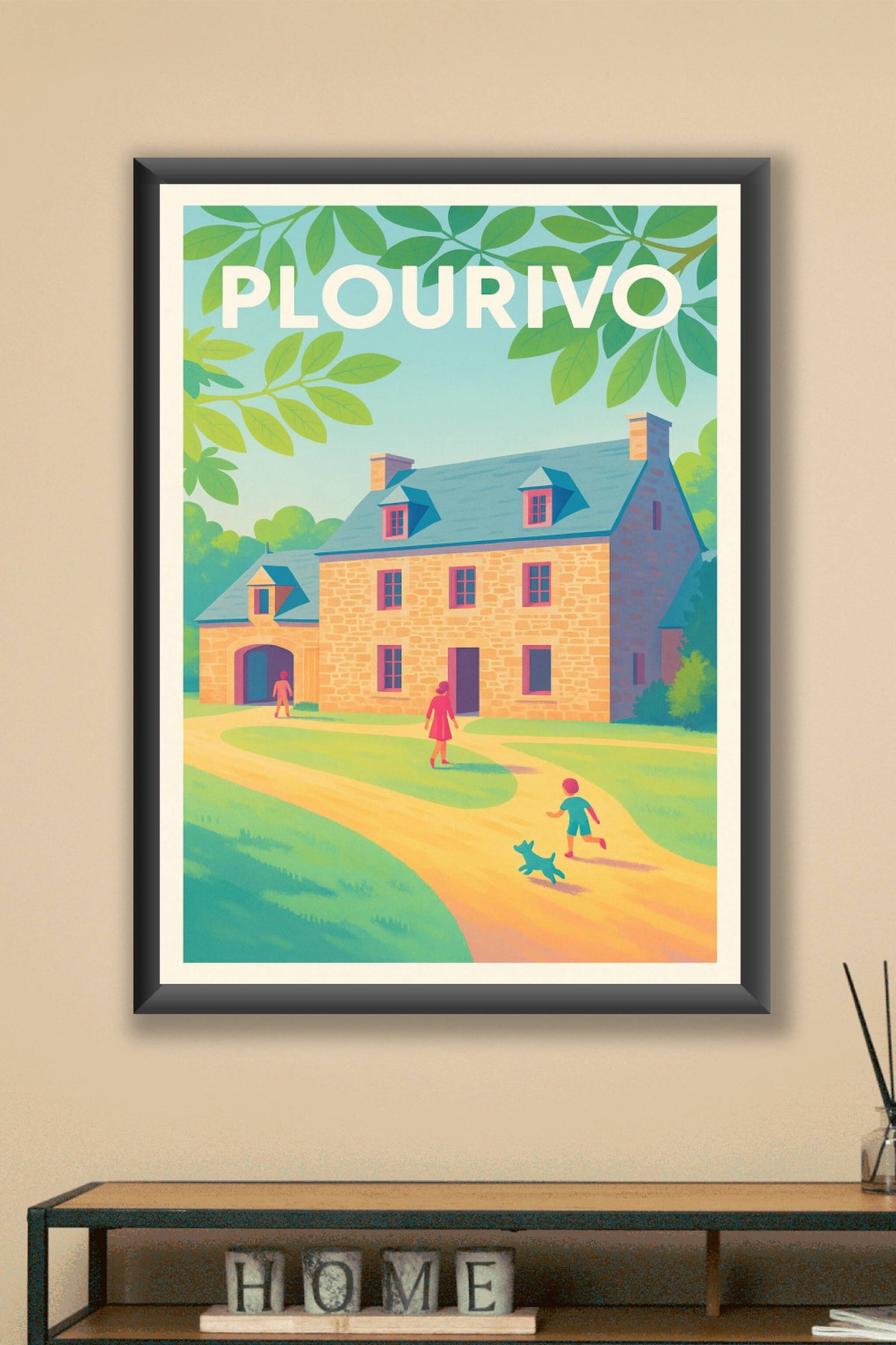 Affiche Plourivo — Douceur de Vie Bretonne · poster d'art de Plourivo