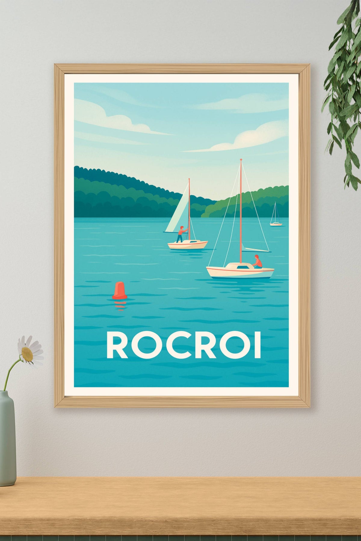 Affiche Rocroi — Évasion nautique et sérénité · poster d'art de Rocroi