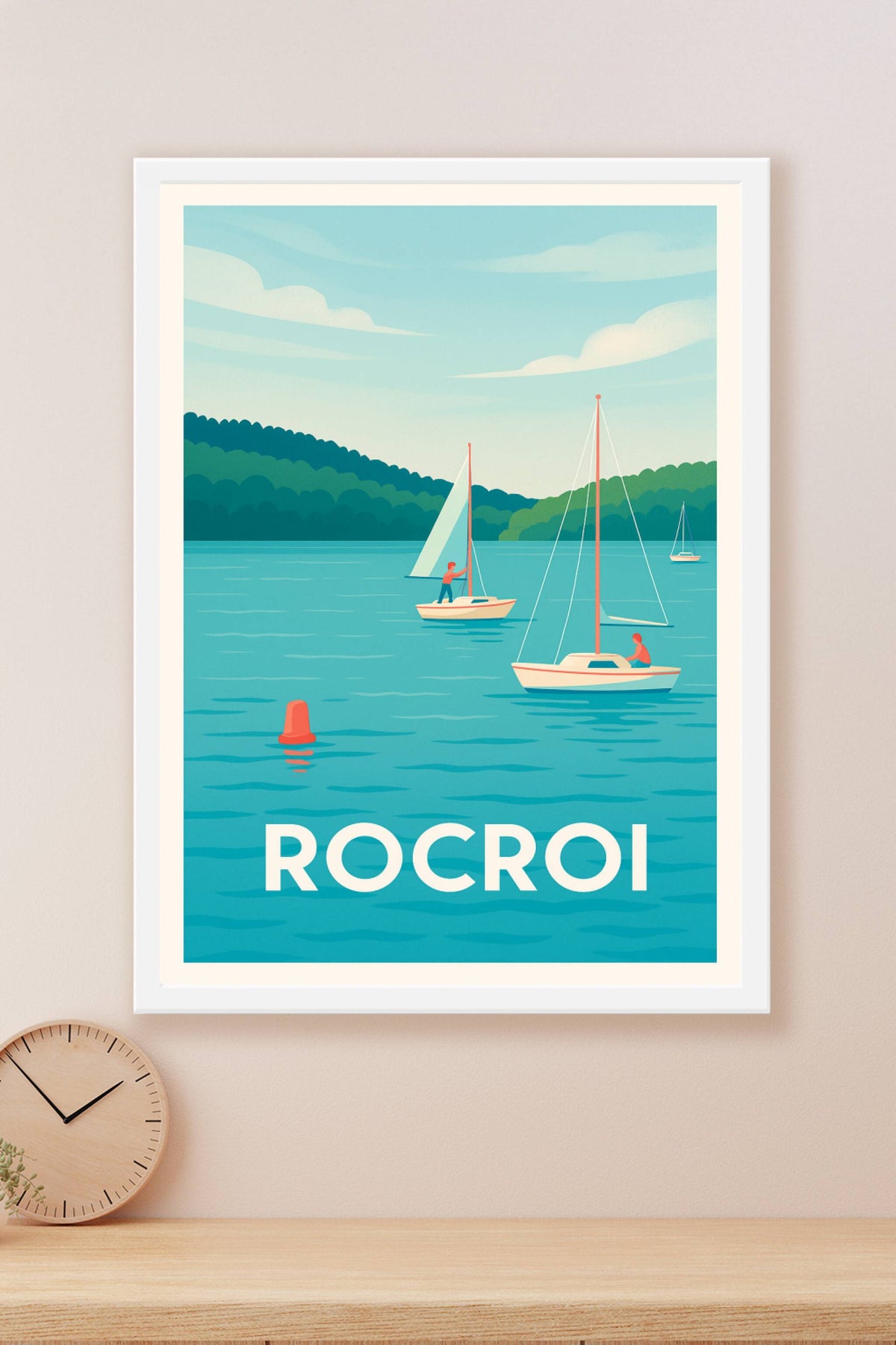 Affiche Rocroi — Évasion nautique et sérénité · poster d'art de Rocroi