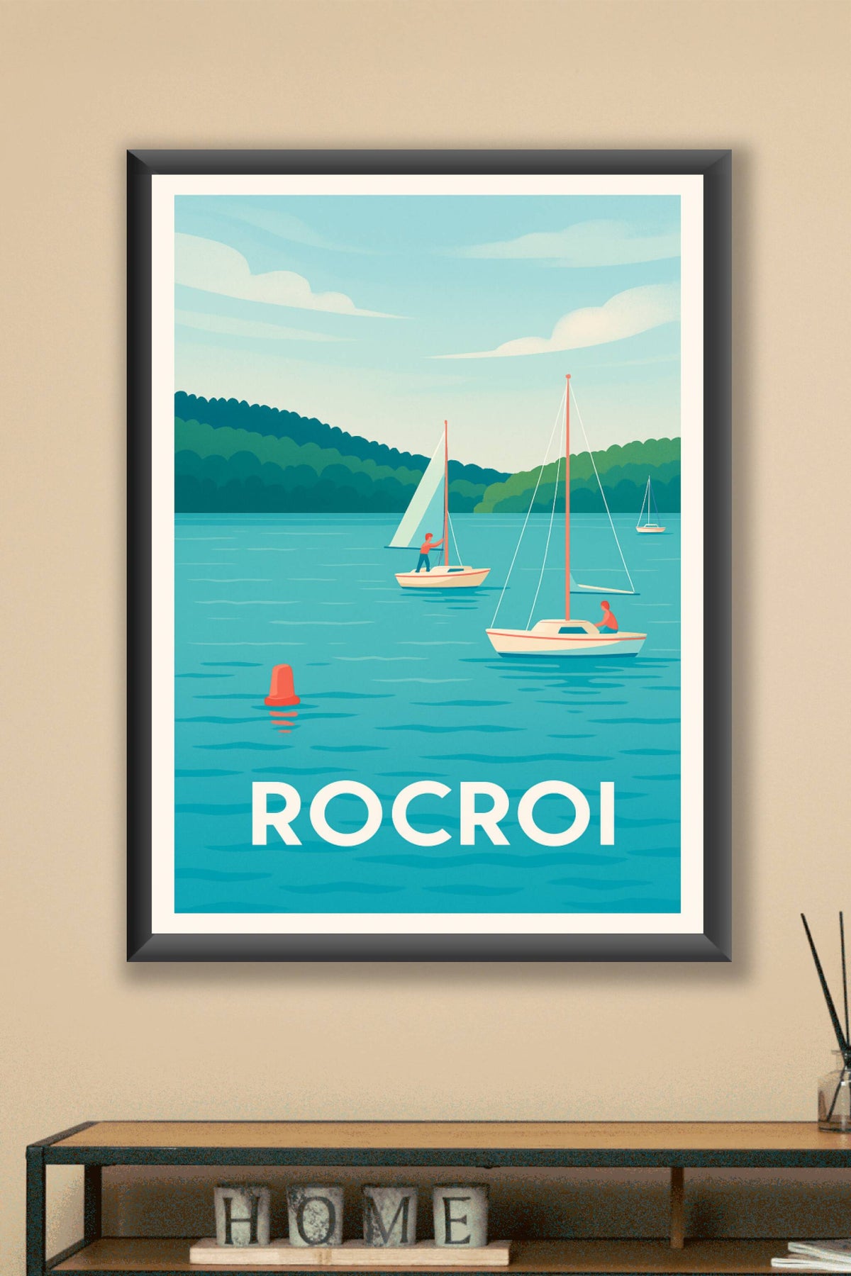 Affiche Rocroi — Évasion nautique et sérénité · poster d'art de Rocroi