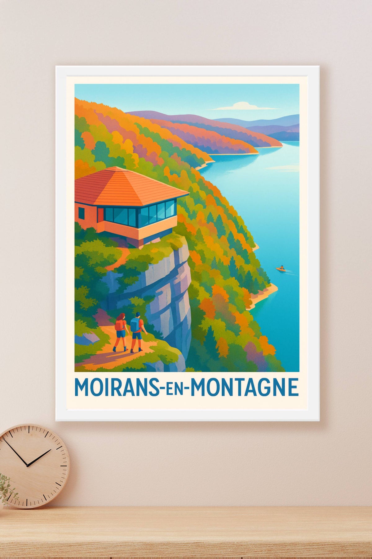 Affiche Moirans-en-Montagne — Évasion au cœur des paysages d'automne · poster d'art de Moirans-en-Montagne