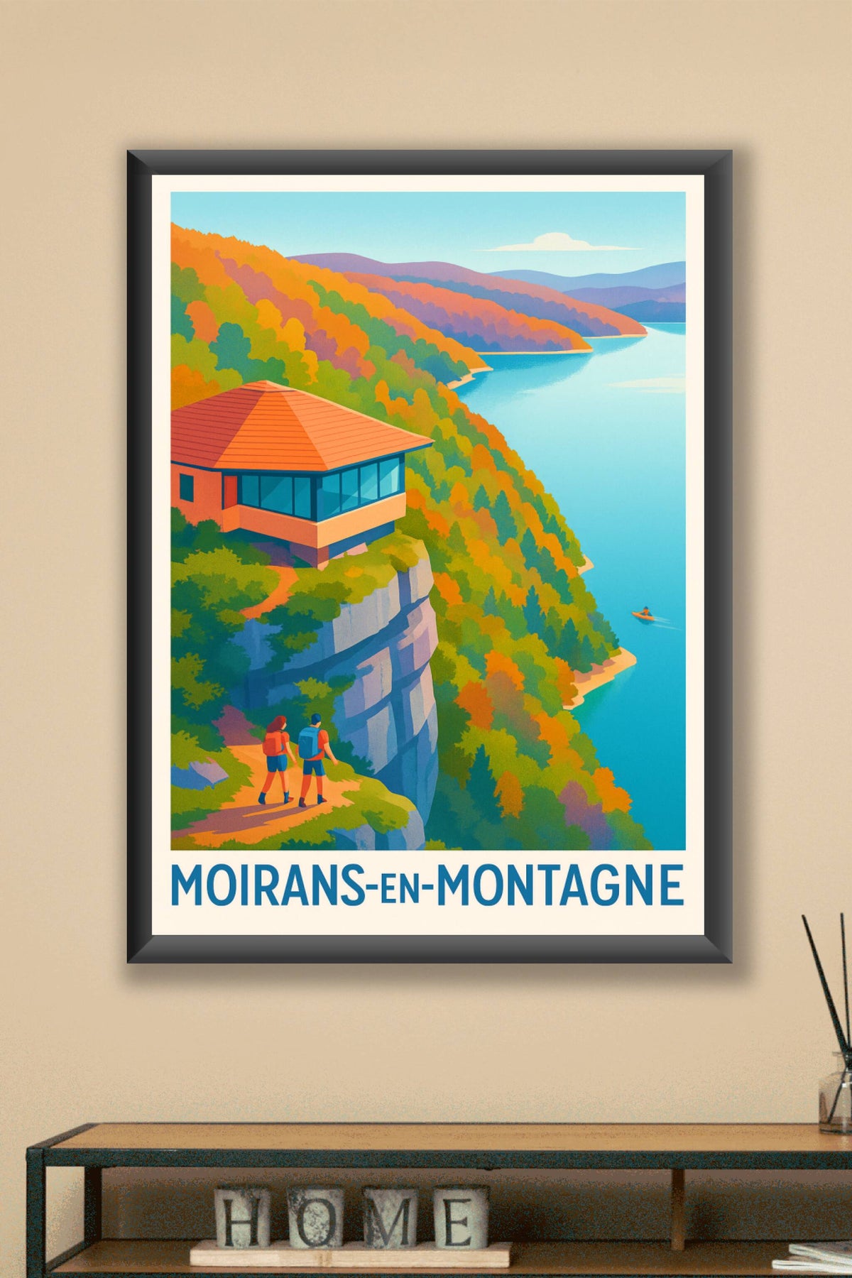 Affiche Moirans-en-Montagne — Évasion au cœur des paysages d'automne · poster d'art de Moirans-en-Montagne