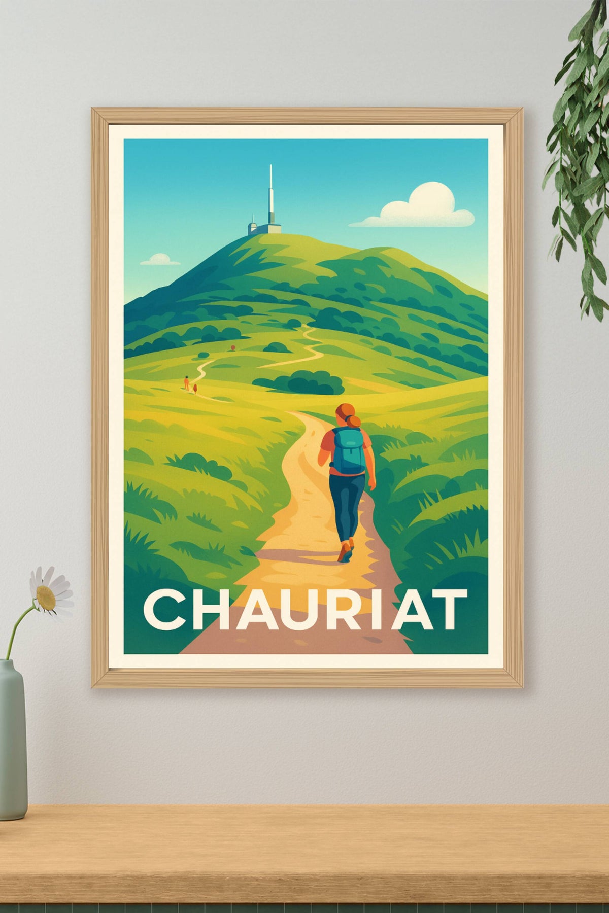 Affiche Chauriat — Évasion nature et randonnée · poster d'art de Chauriat