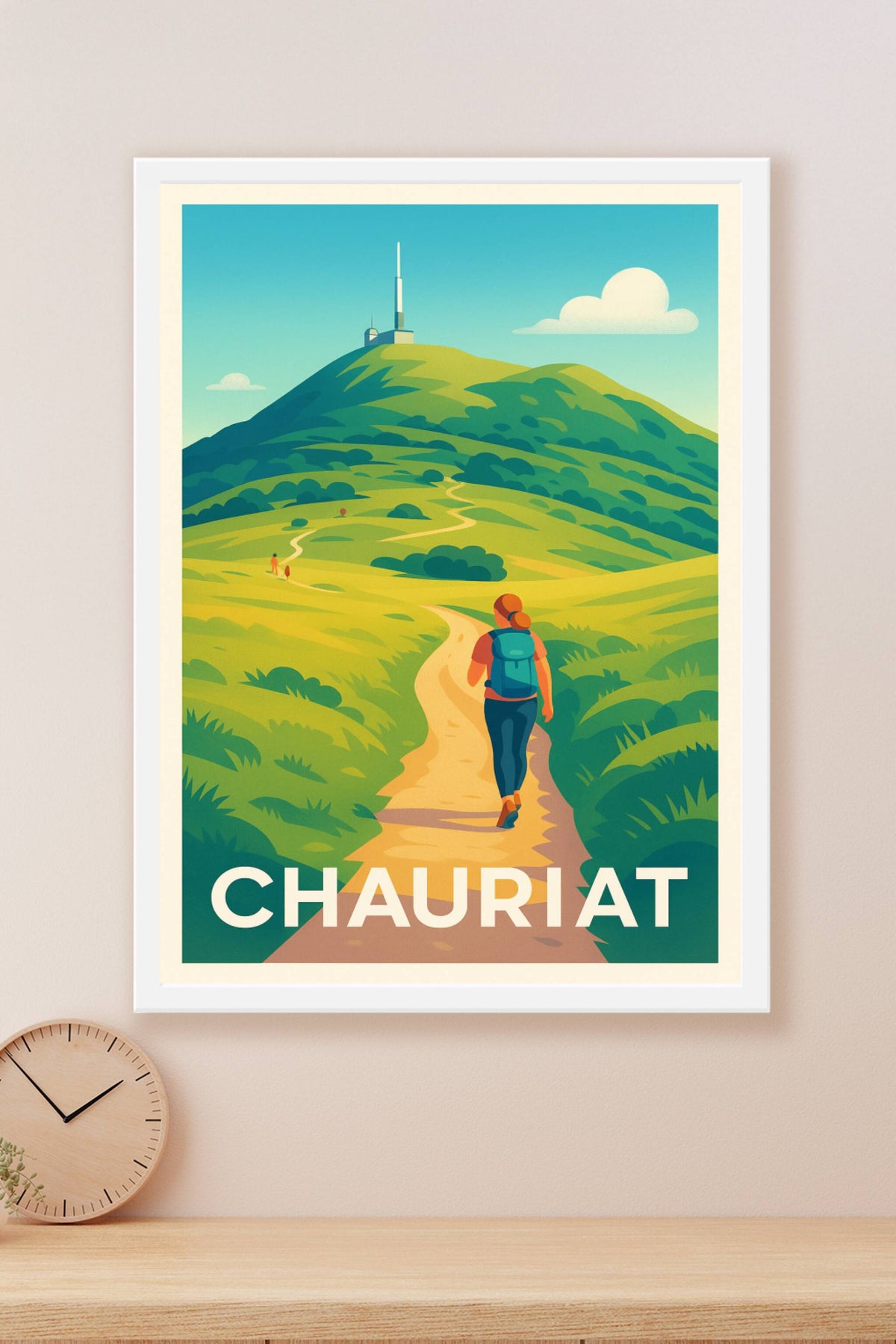 Affiche Chauriat — Évasion nature et randonnée · poster d'art de Chauriat