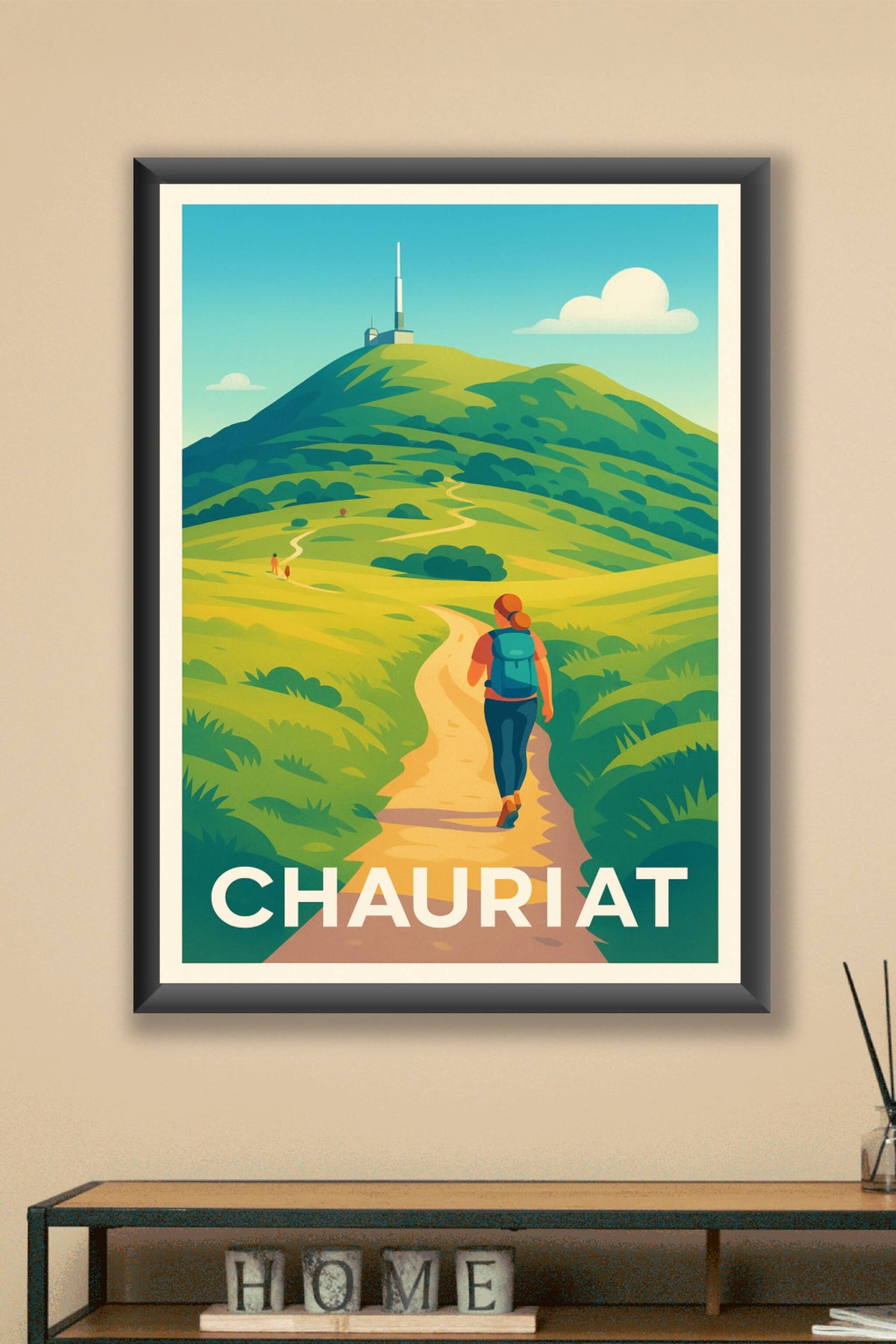 Affiche Chauriat — Évasion nature et randonnée · poster d'art de Chauriat