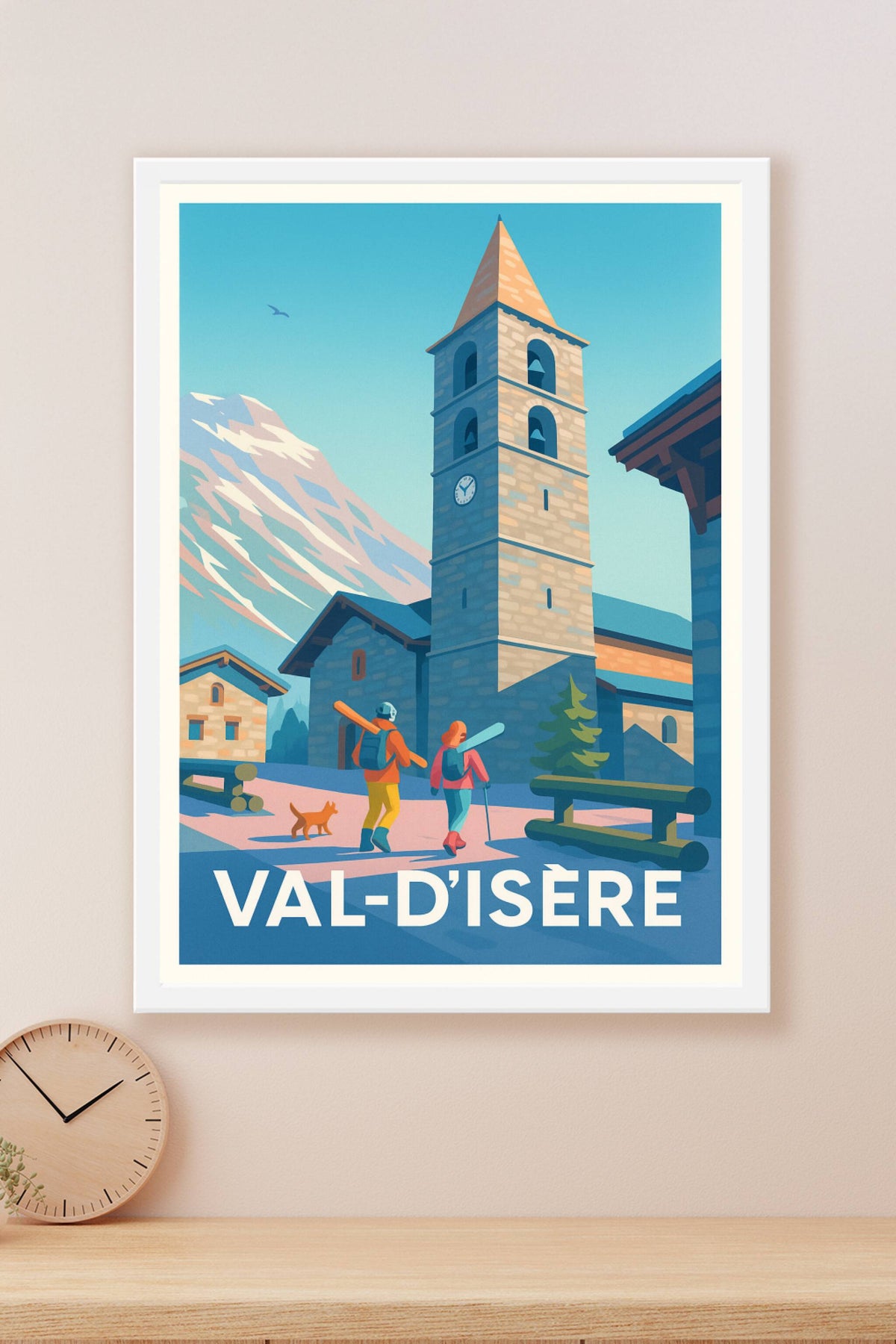 Affiche Val-d'Isère — Ambiance Montagne Authentique · poster d'art de Val-d'Isère