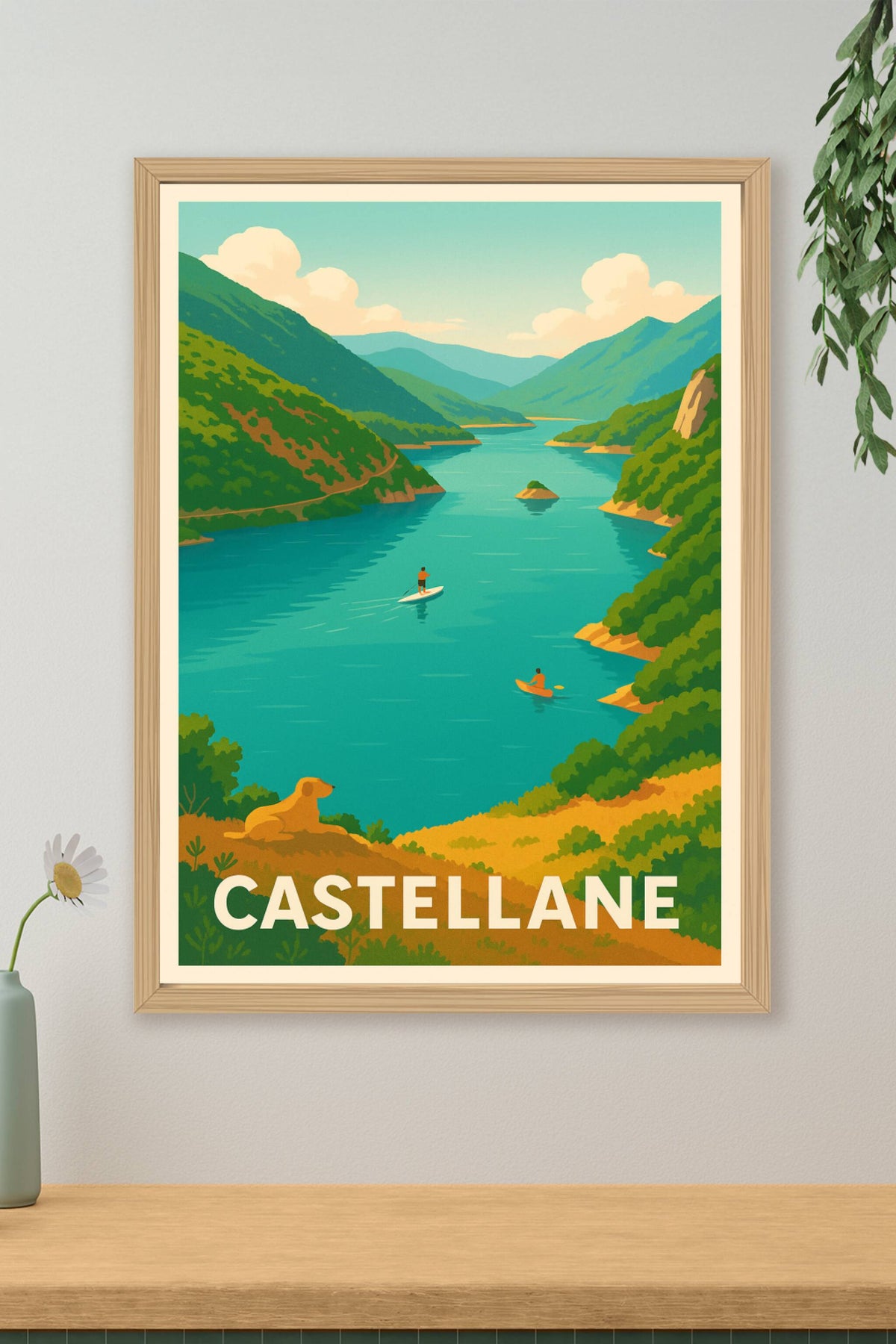 Affiche Castellane — Évasion Nature au Cœur des Gorges · poster d'art de Castellane