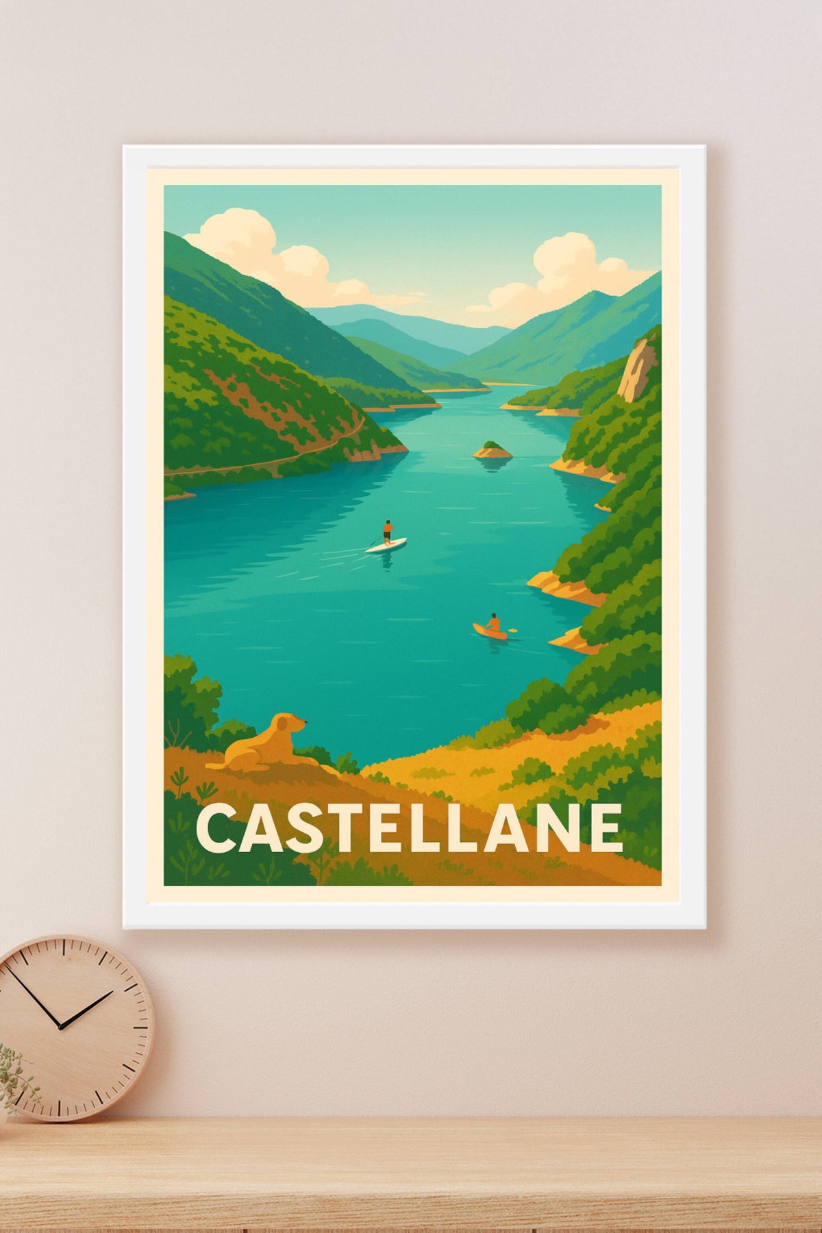 Affiche Castellane — Évasion Nature au Cœur des Gorges · poster d'art de Castellane