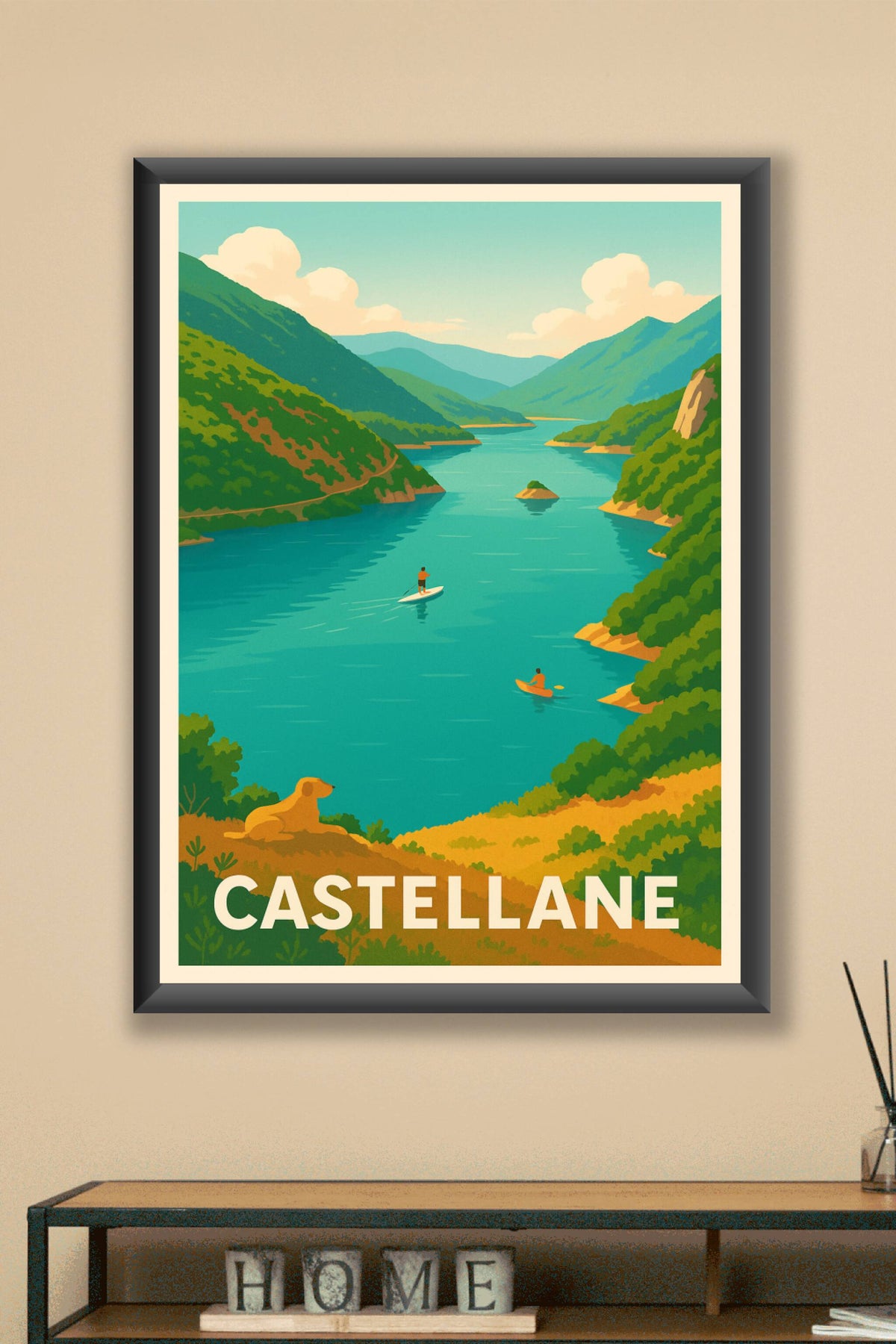 Affiche Castellane — Évasion Nature au Cœur des Gorges · poster d'art de Castellane