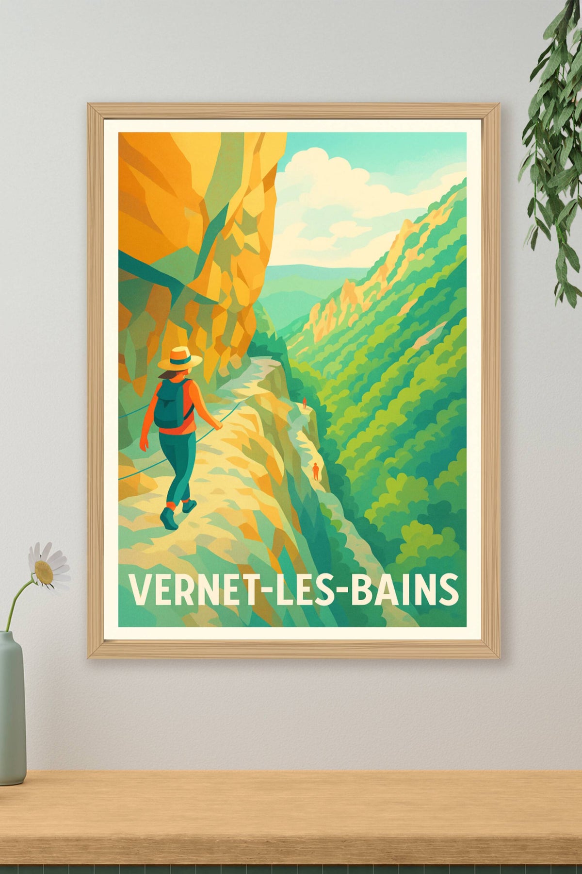 Affiche Vernet-les-Bains — L'appel de la nature préservée · poster d'art de Vernet-les-Bains