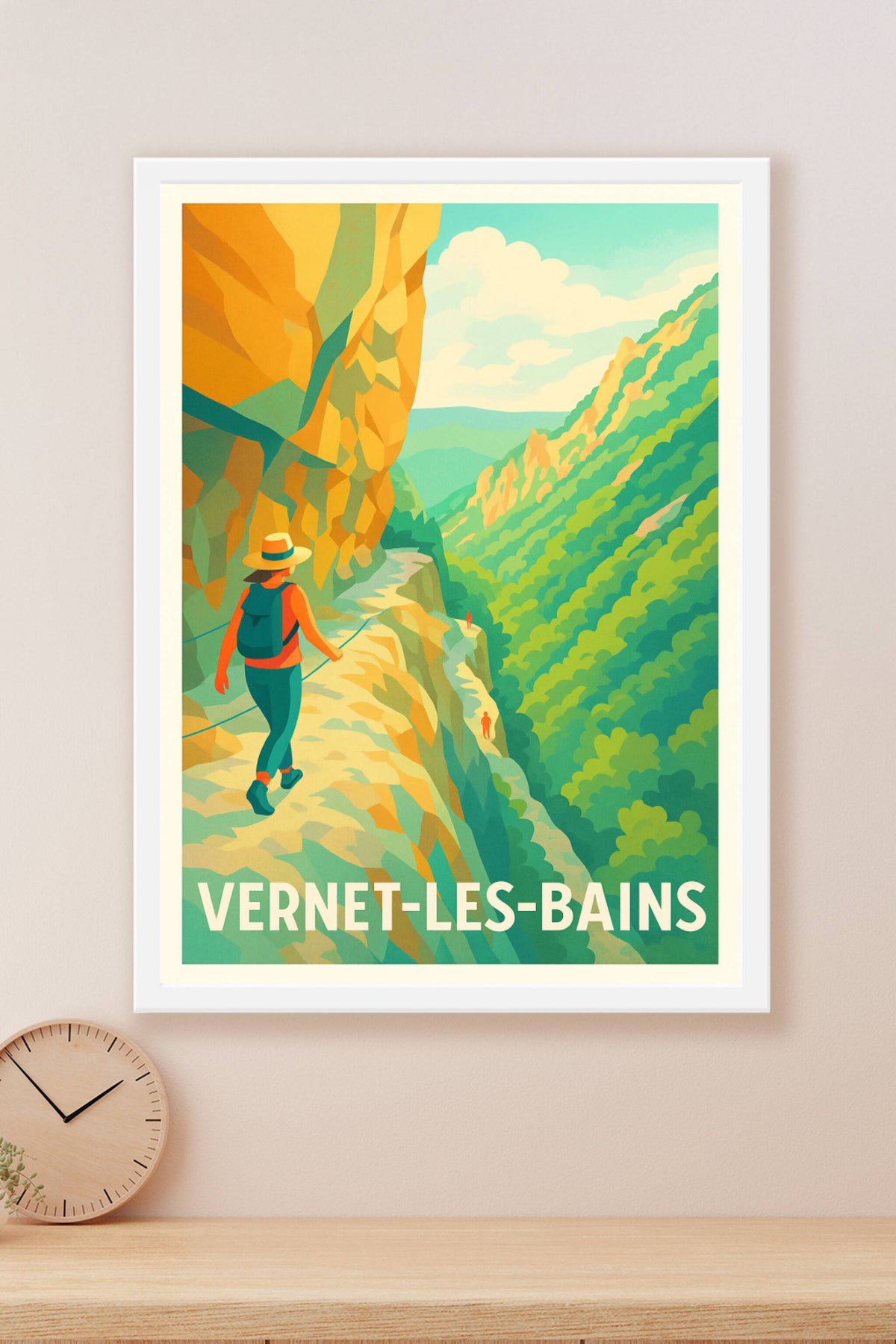 Affiche Vernet-les-Bains — L'appel de la nature préservée · poster d'art de Vernet-les-Bains