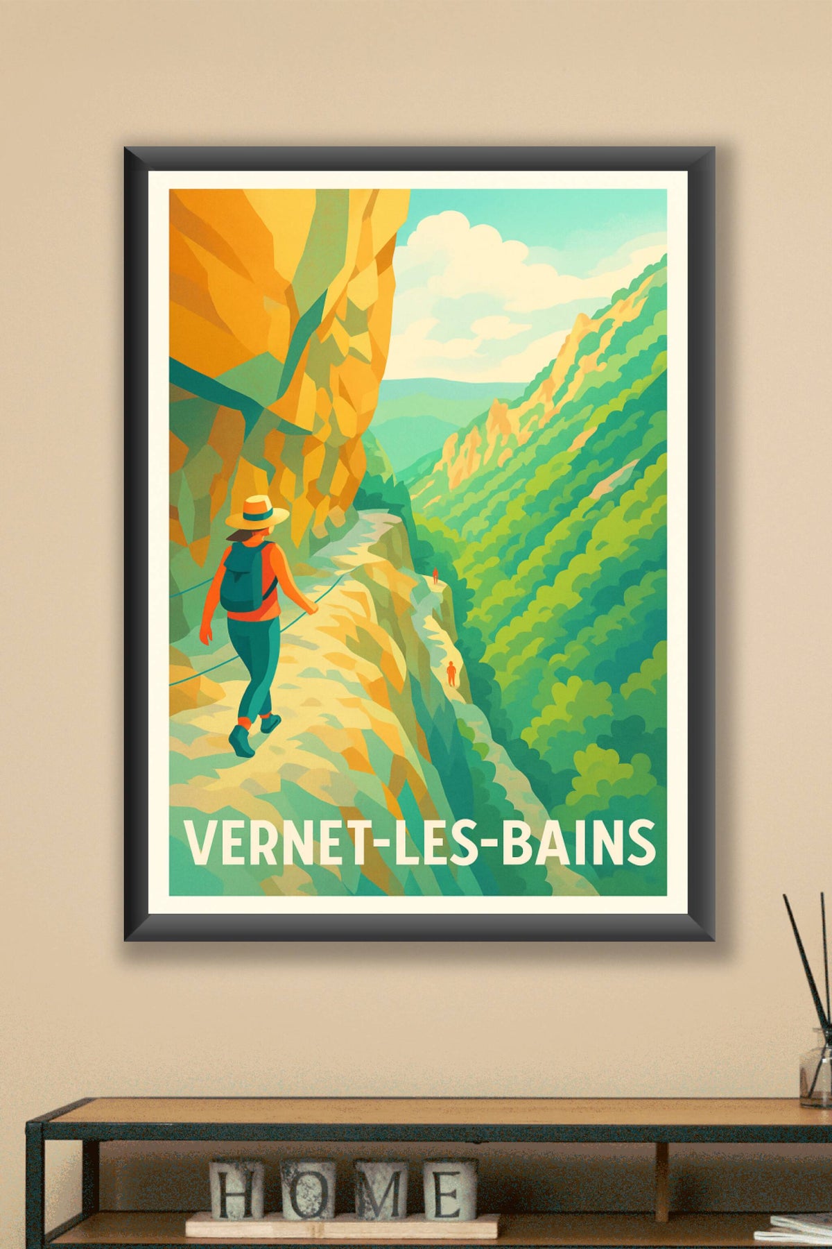 Affiche Vernet-les-Bains — L'appel de la nature préservée · poster d'art de Vernet-les-Bains