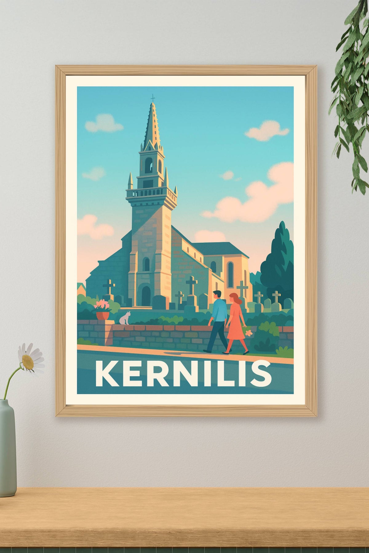 Affiche Kernilis — Charme et Sérénité bretonne · poster d'art de Kernilis