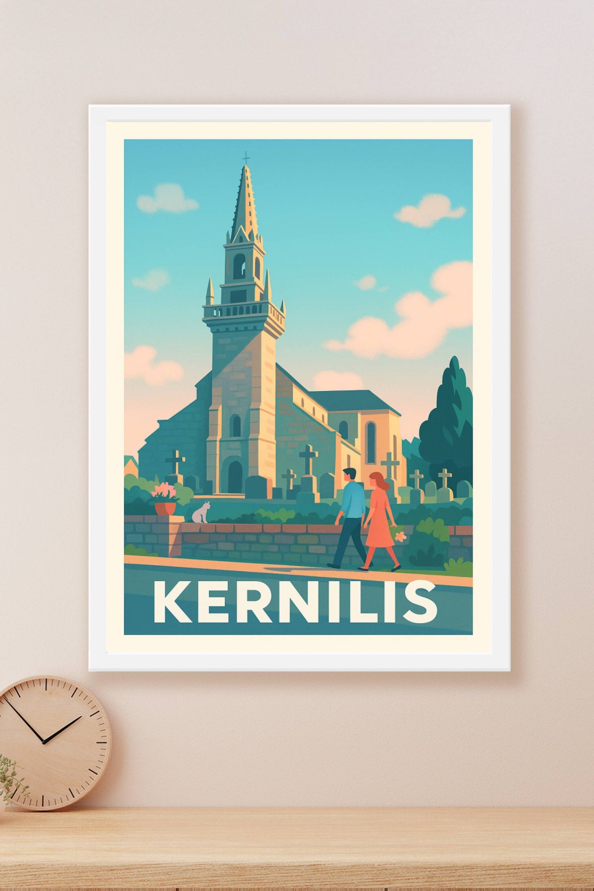 Affiche Kernilis — Charme et Sérénité bretonne · poster d'art de Kernilis