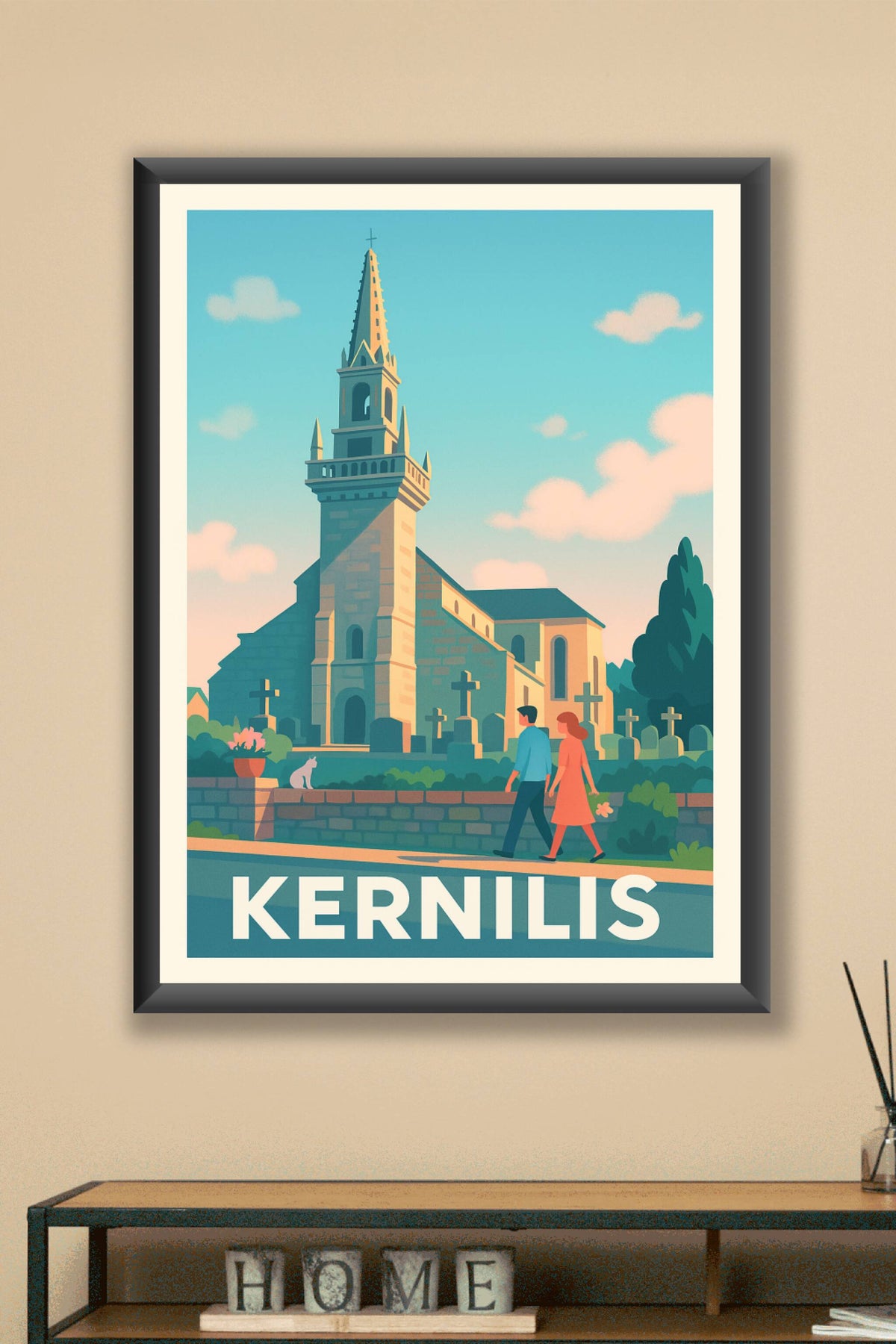 Affiche Kernilis — Charme et Sérénité bretonne · poster d'art de Kernilis