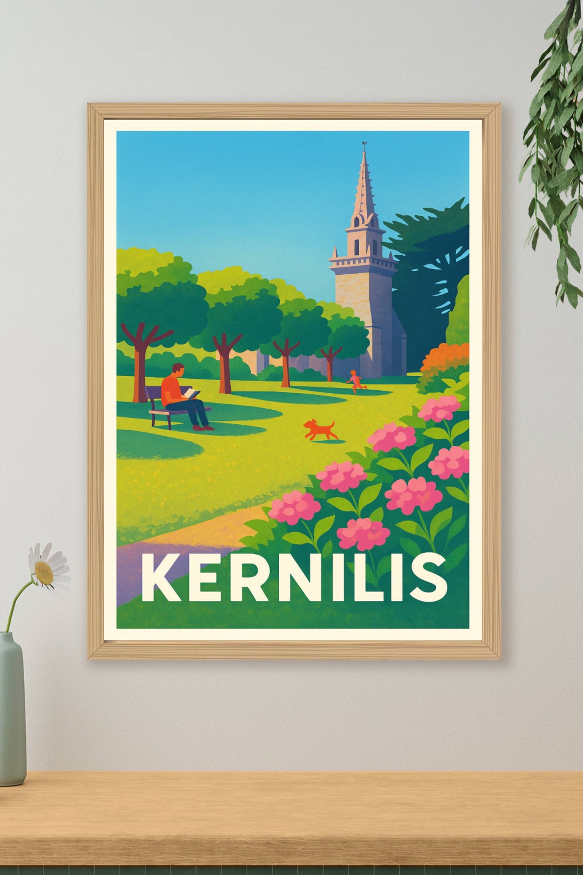 Affiche Kernilis — Évasion et nature en Bretagne · poster d'art de Kernilis