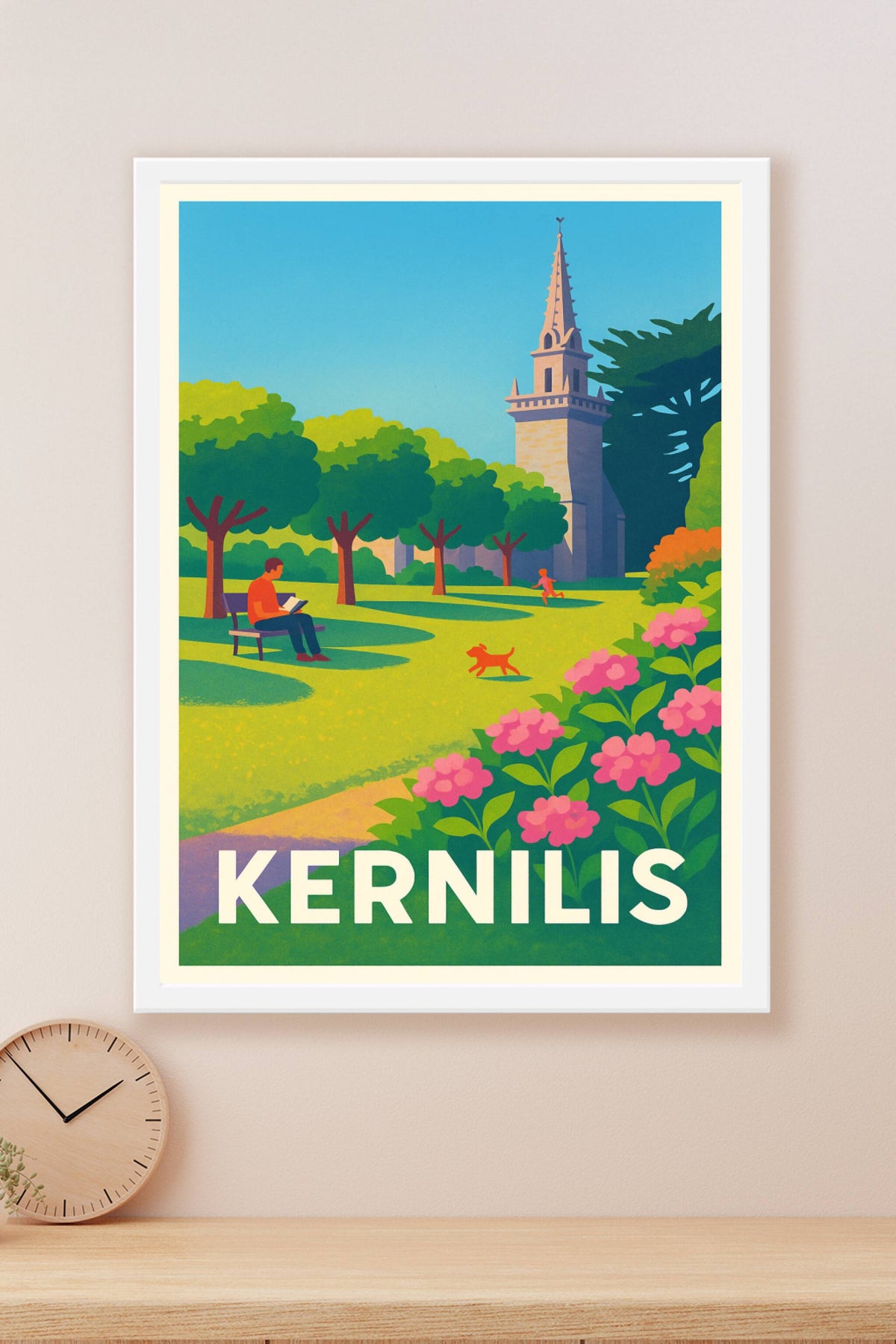 Affiche Kernilis — Évasion et nature en Bretagne · poster d'art de Kernilis