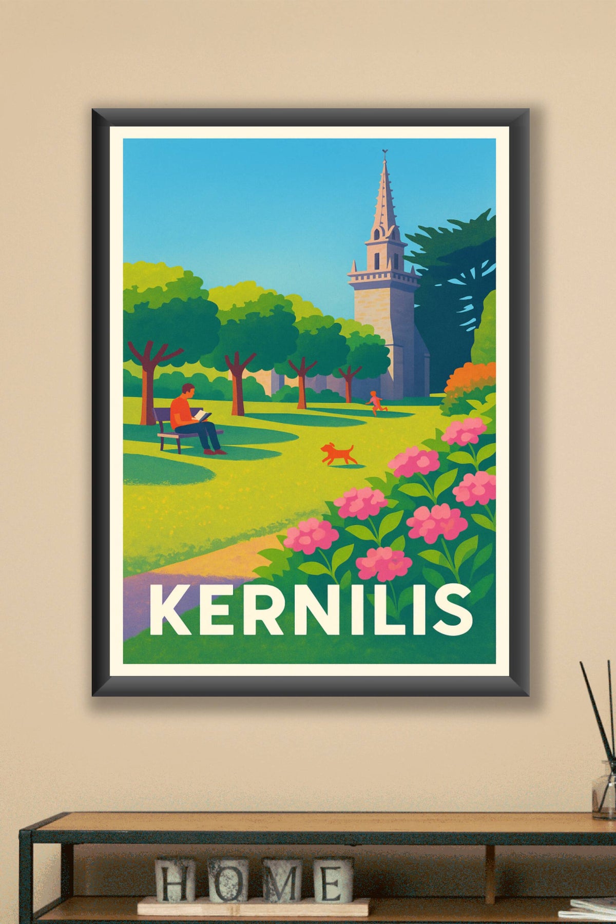 Affiche Kernilis — Évasion et nature en Bretagne · poster d'art de Kernilis