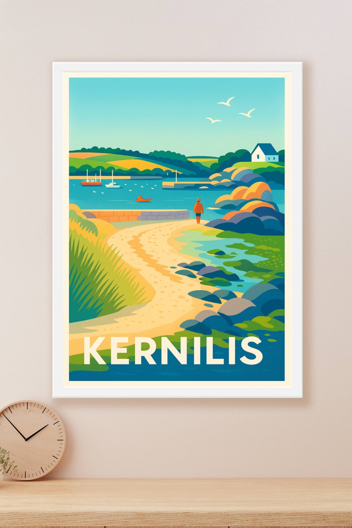 Affiche Kernilis — Charme côtier et paysages apaisants · poster d'art de Kernilis