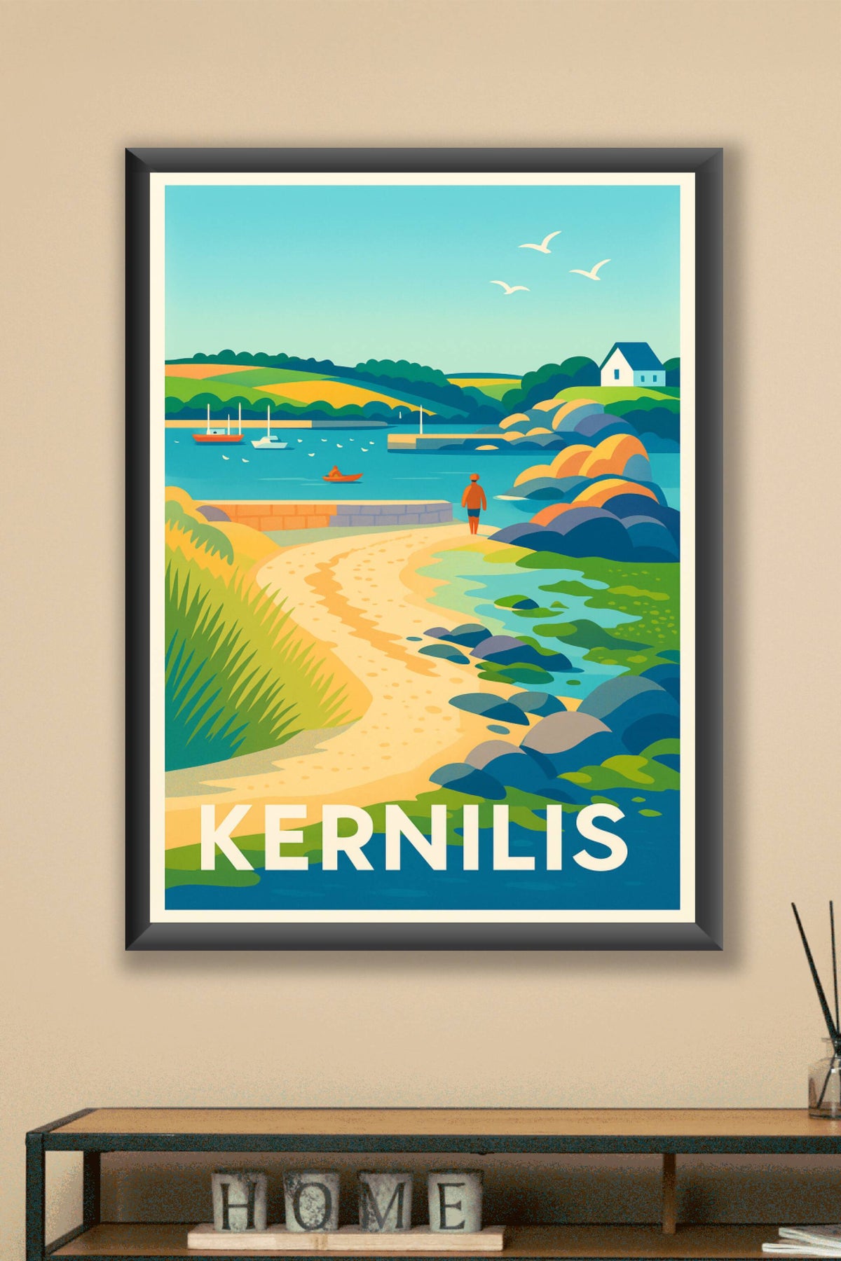 Affiche Kernilis — Charme côtier et paysages apaisants · poster d'art de Kernilis
