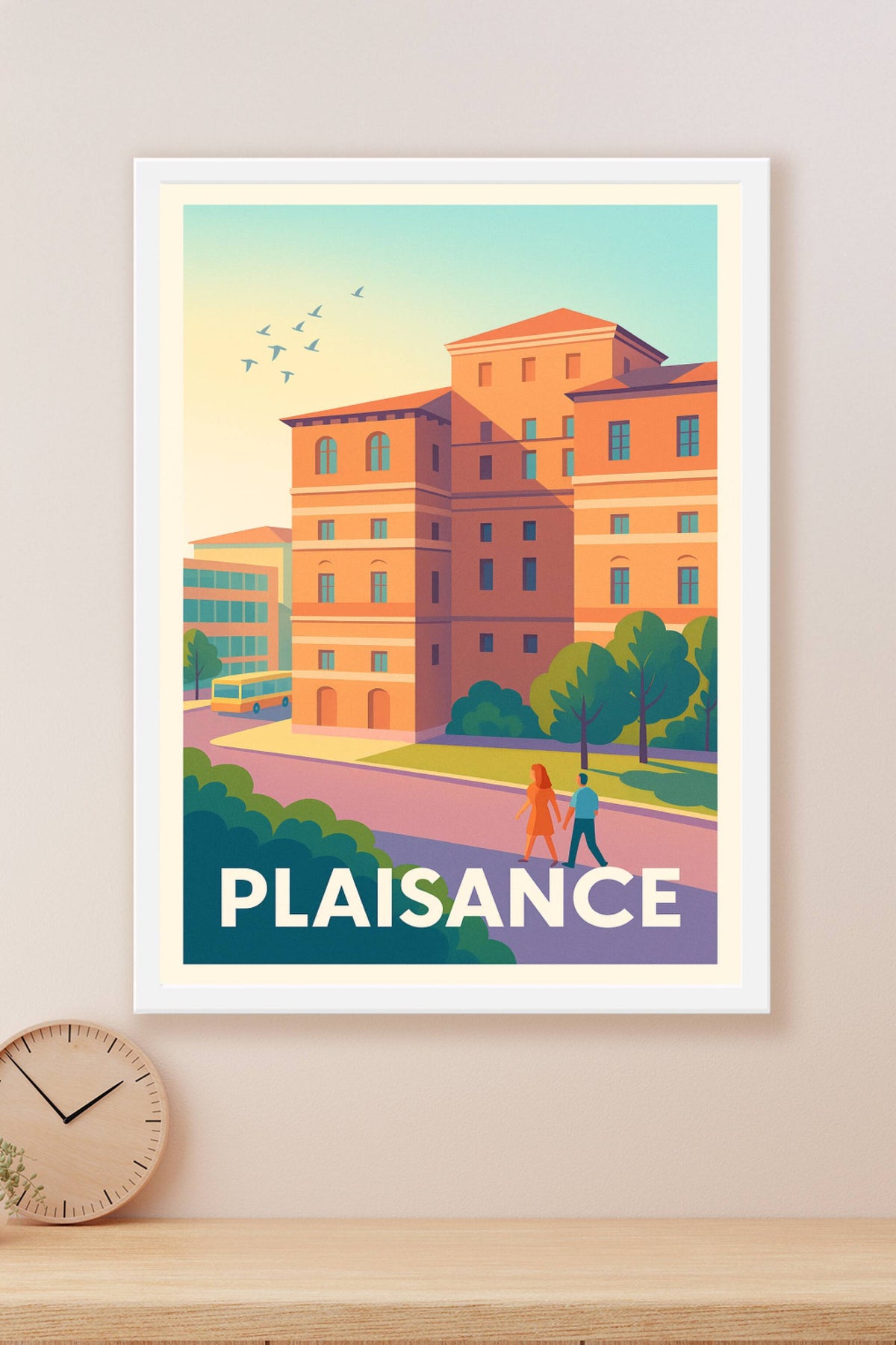 Affiche Plaisance — Une promenade en toute sérénité · poster d'art de Plaisance
