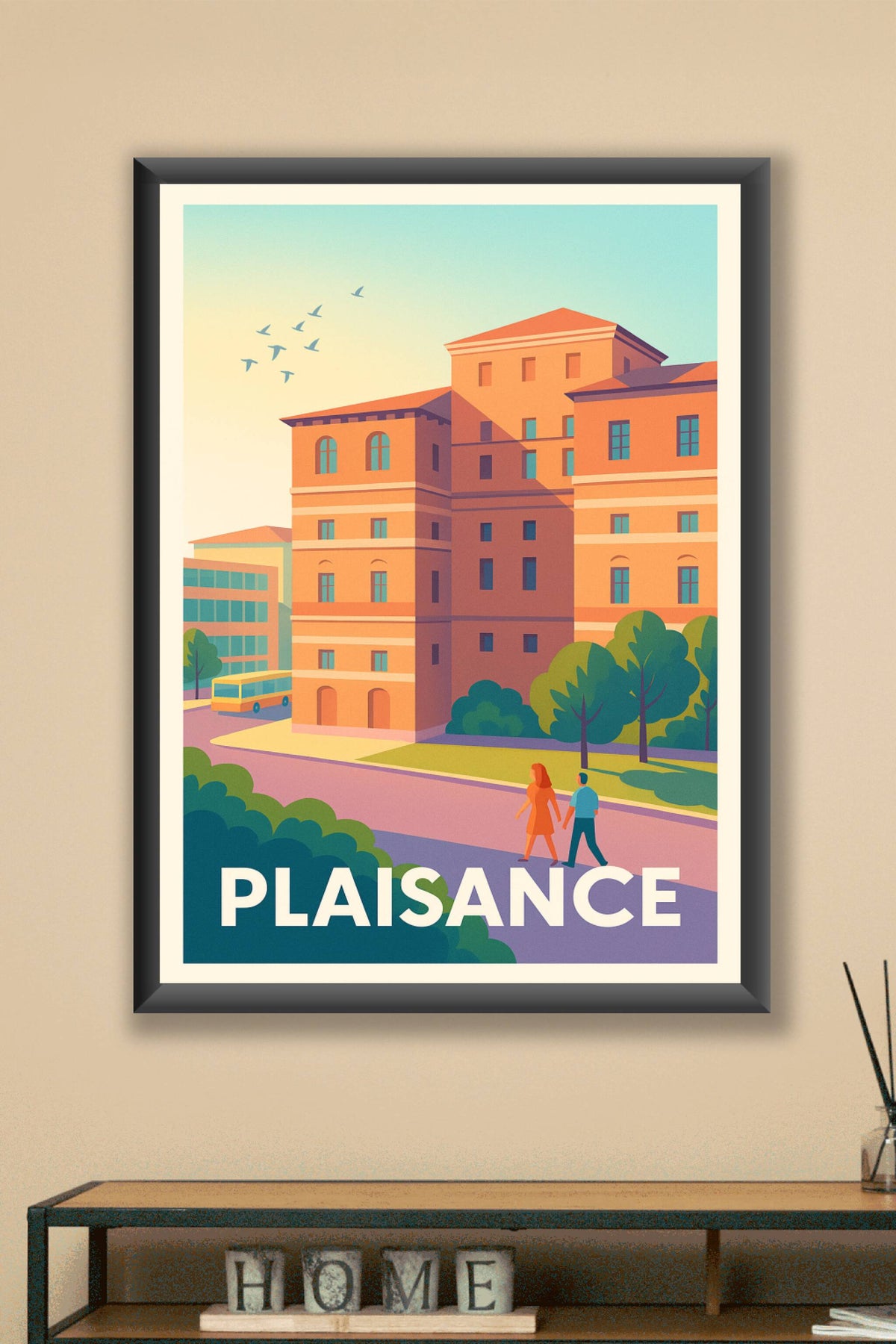 Affiche Plaisance — Une promenade en toute sérénité · poster d'art de Plaisance