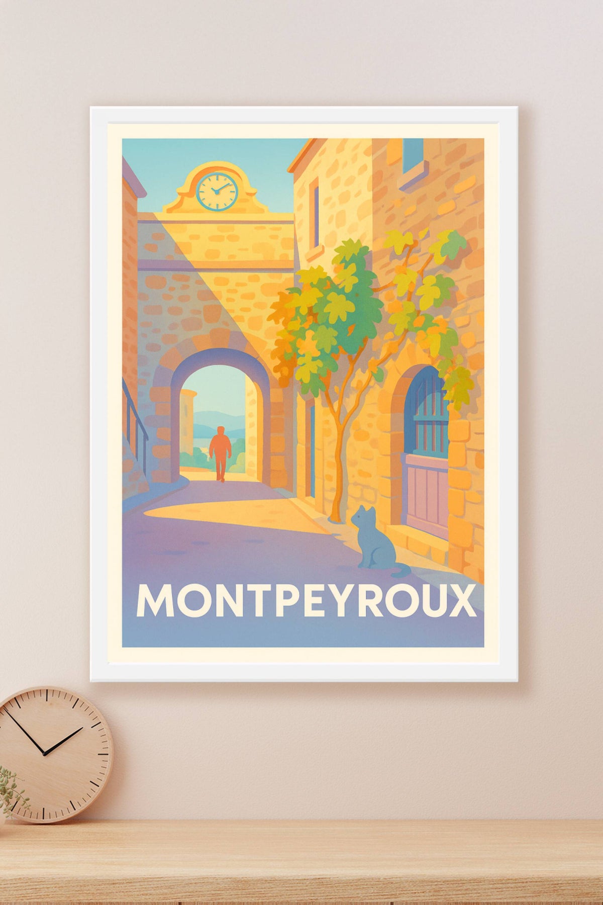 Affiche Montpeyroux — Charme intemporel au cœur du village · poster d'art de Montpeyroux