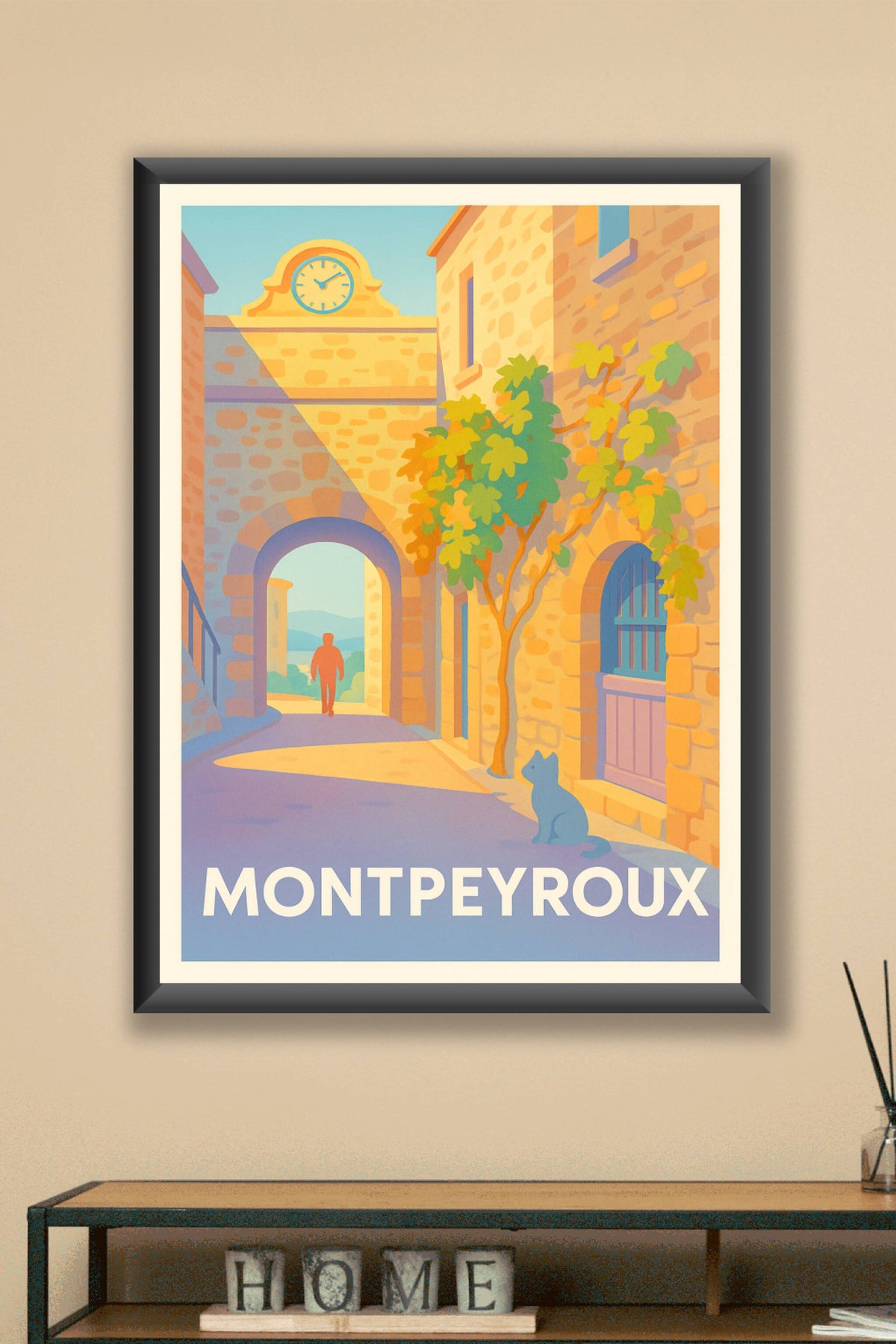Affiche Montpeyroux — Charme intemporel au cœur du village · poster d'art de Montpeyroux