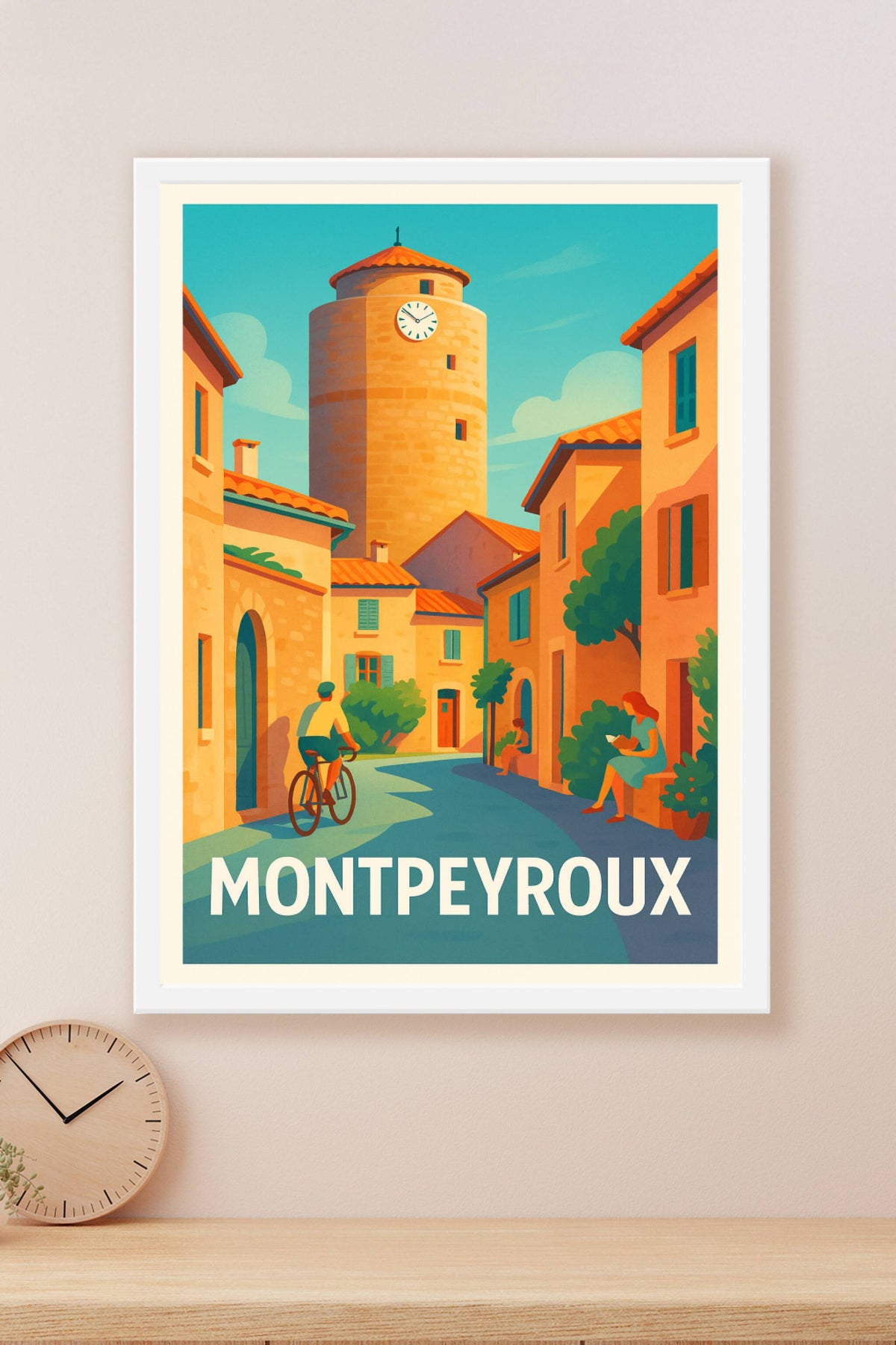 Affiche Montpeyroux — Charme Provençal Intemporel · poster d'art de Montpeyroux