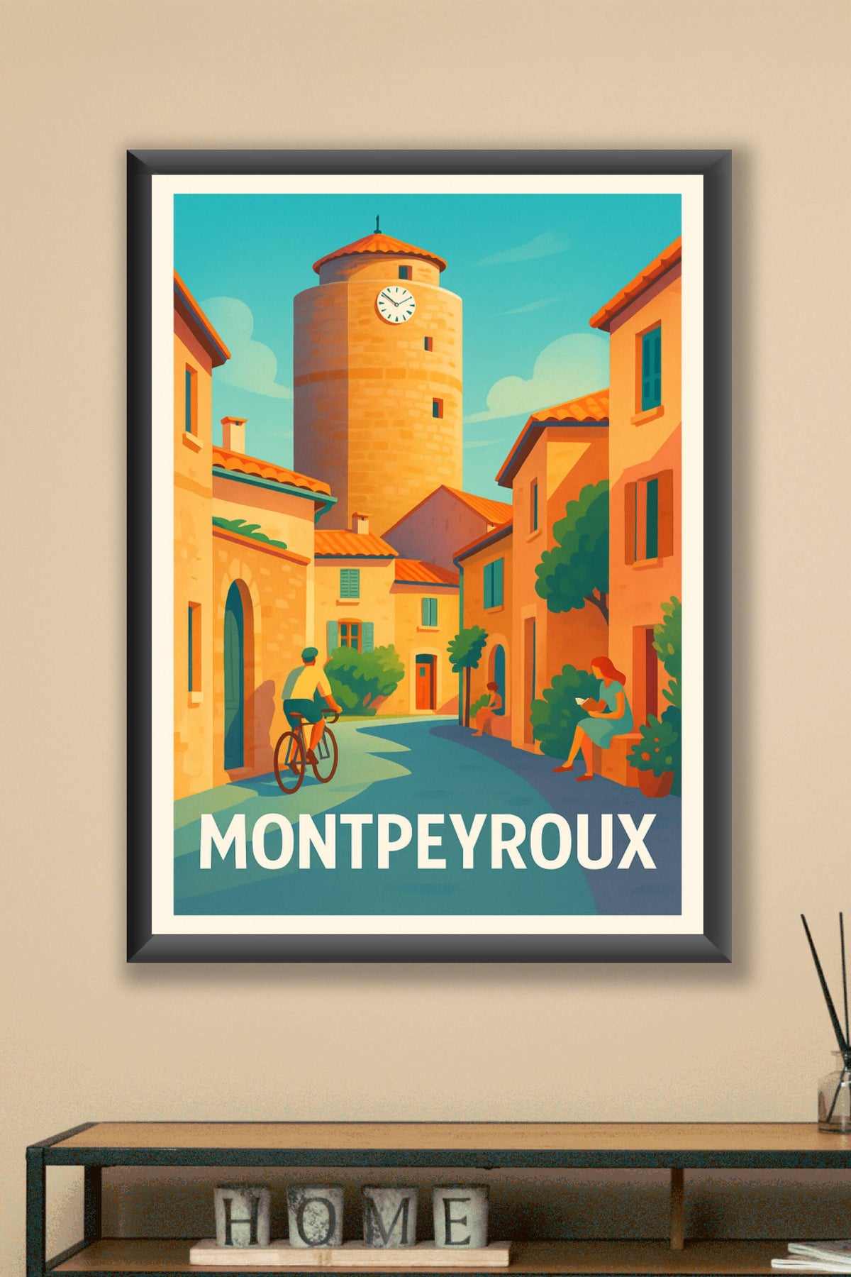 Affiche Montpeyroux — Charme Provençal Intemporel · poster d'art de Montpeyroux