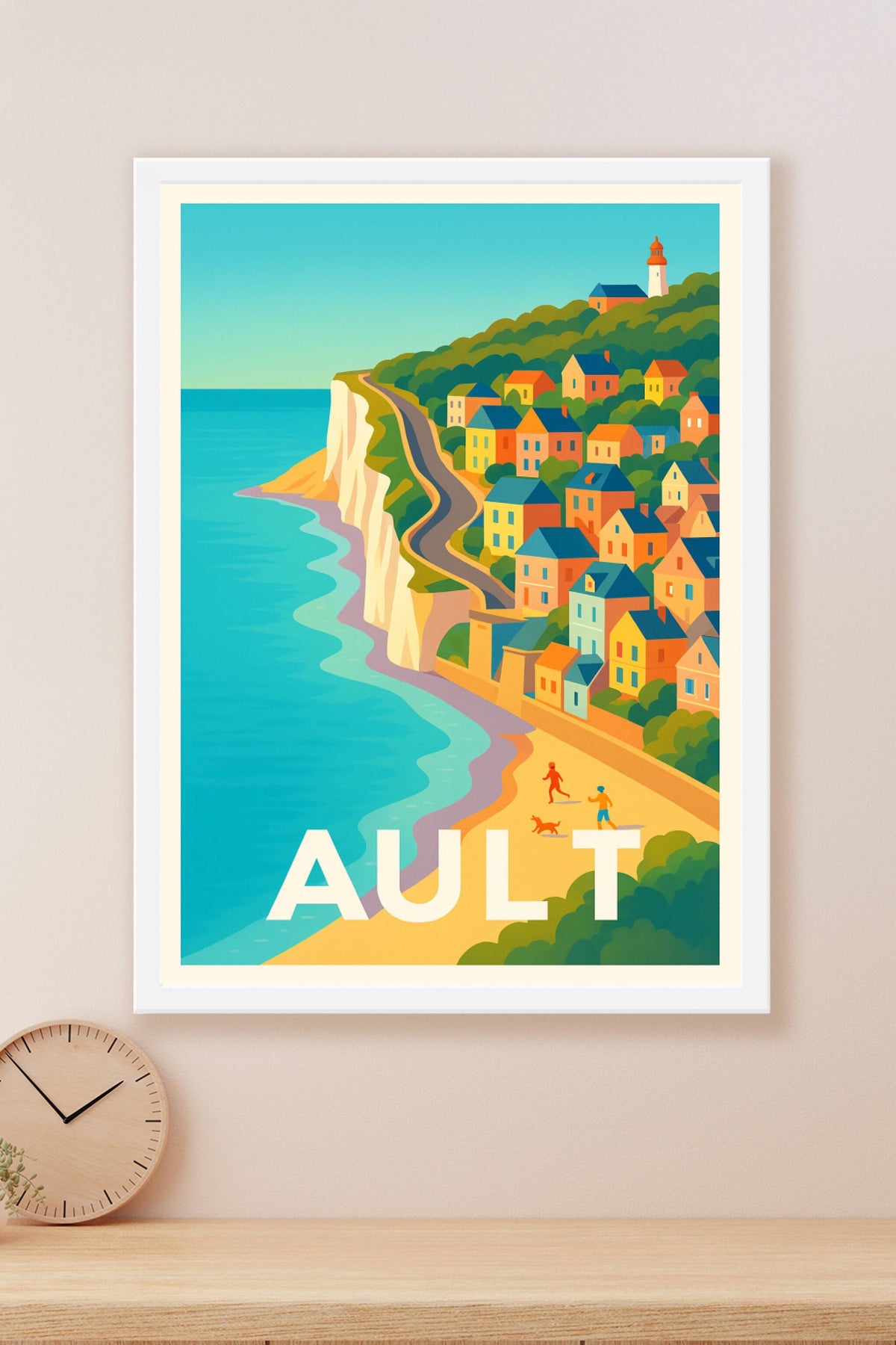 Affiche Ault — Charme côtier et couleurs éclatantes · poster d'art de Ault