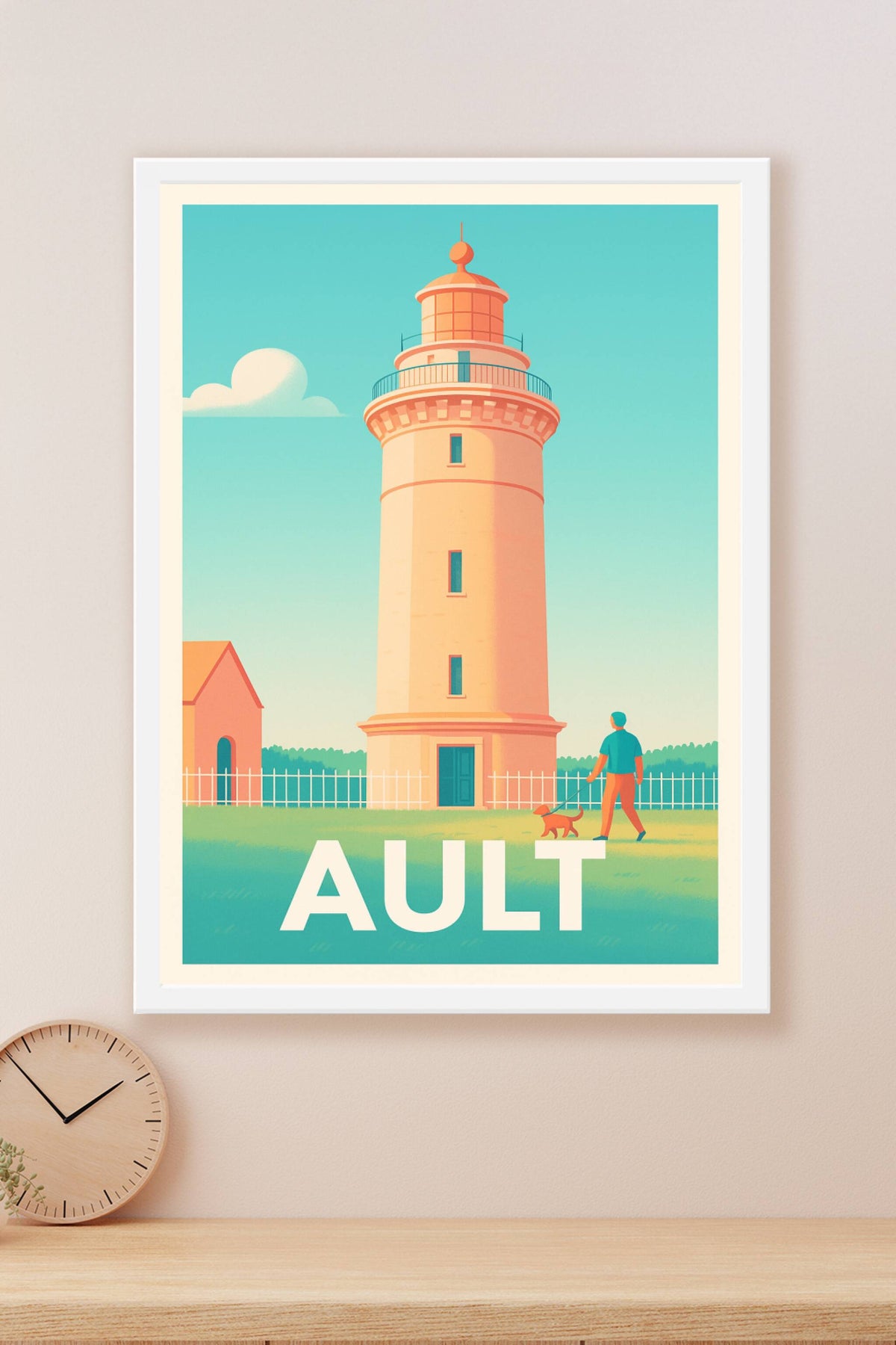 Affiche Ault — Charme côtier et lumière douce · poster d'art de Ault