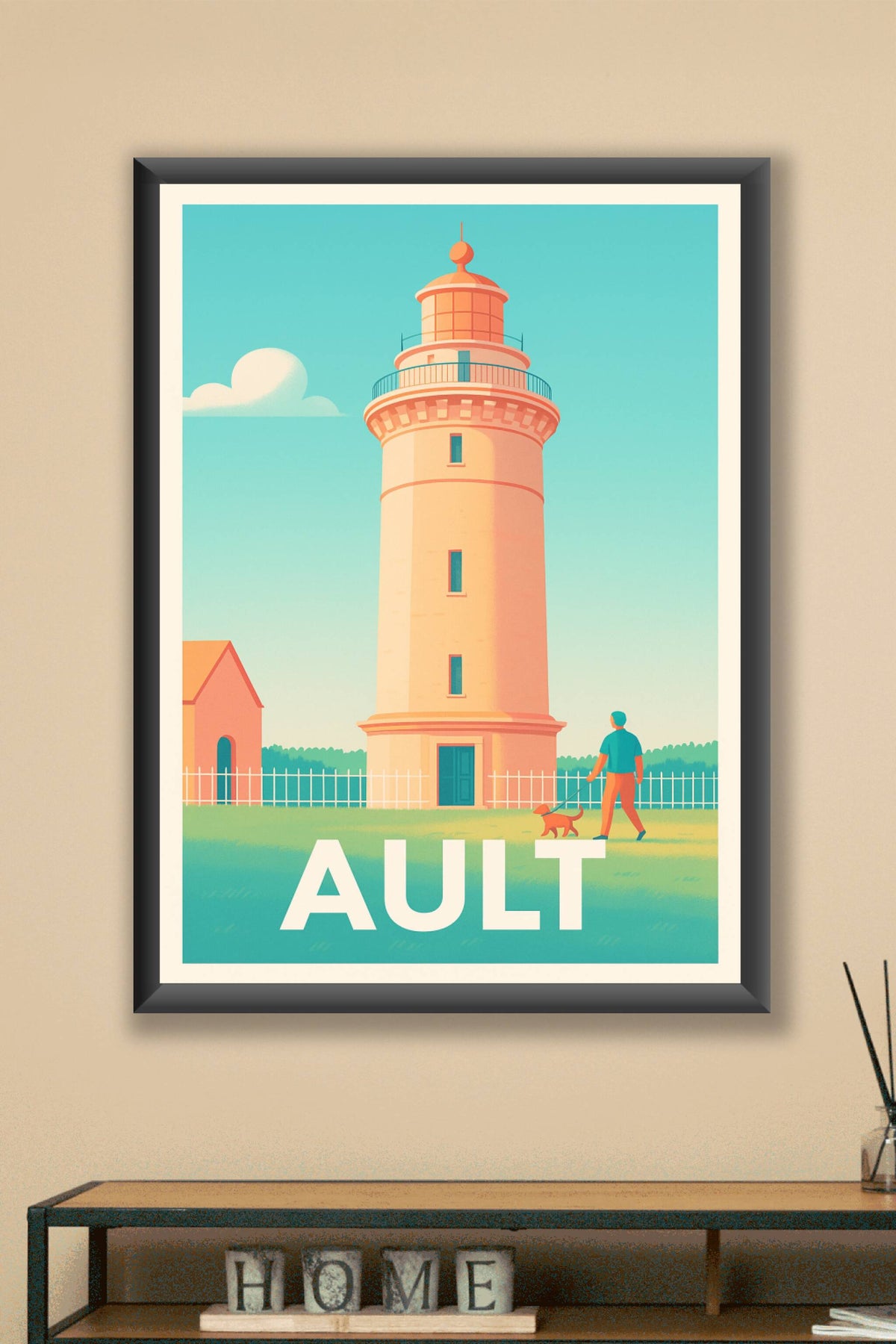 Affiche Ault — Charme côtier et lumière douce · poster d'art de Ault