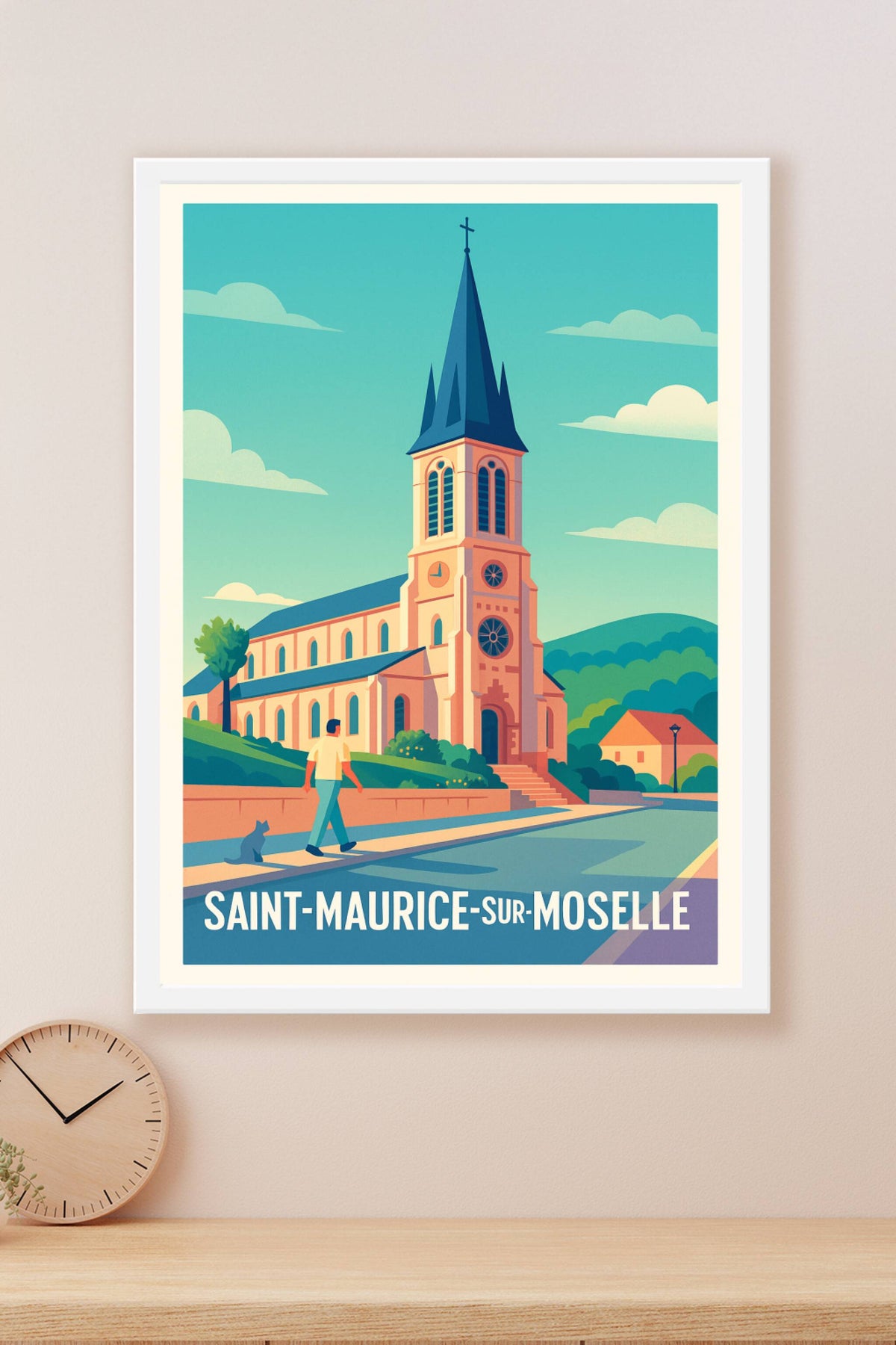 Affiche Saint-Maurice-sur-Moselle — Charme et sérénité d'un village authentique · poster d'art de Saint-Maurice-sur-Moselle